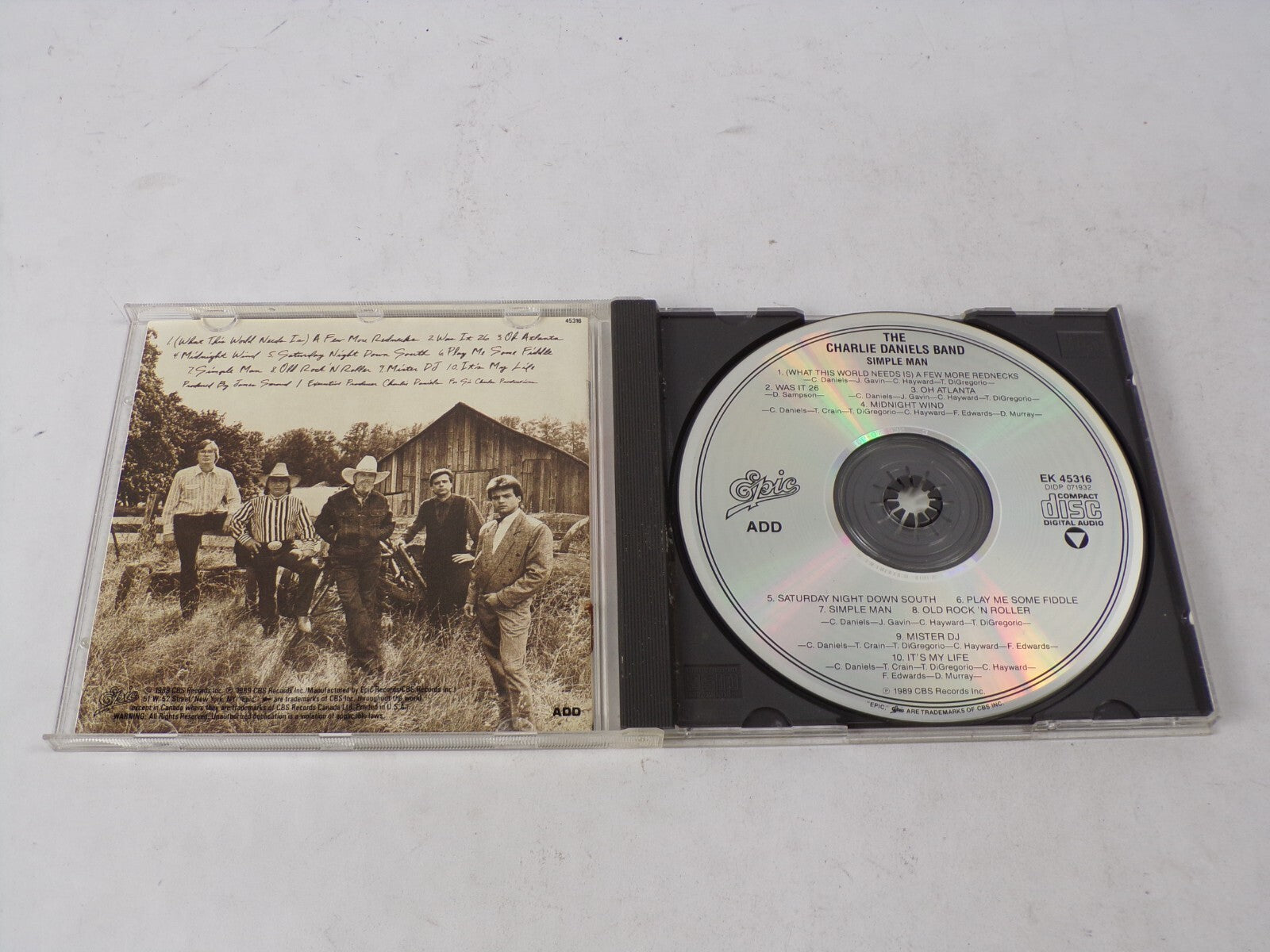 The Charlie Daniels Band Simple Man A Few More Rednecks Was It 26 Oh Old CD#62