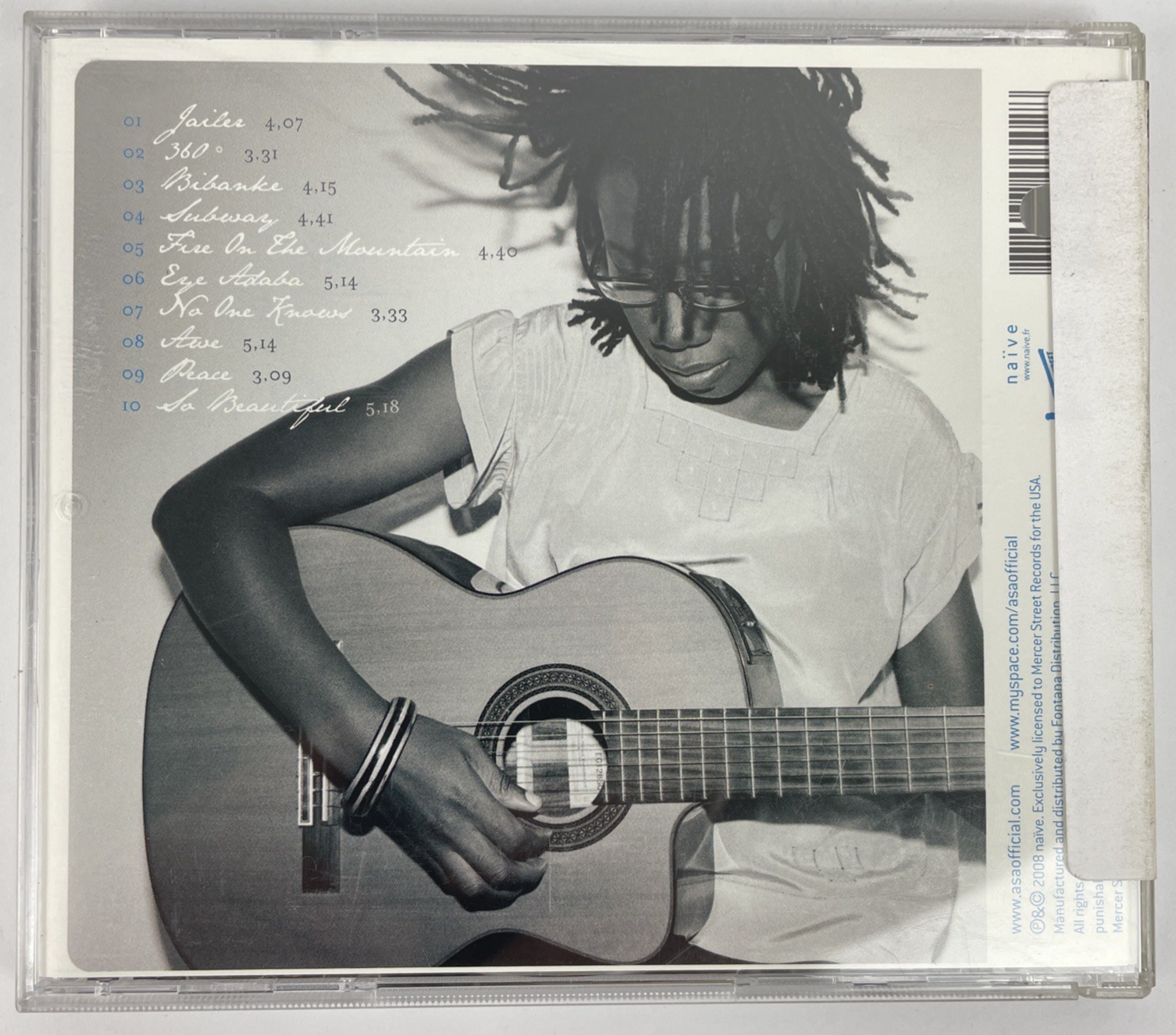 Asa (ASHA) Naive Digital Audio CD 2008 Soul Folk Pop Promotional Copy MINT #3