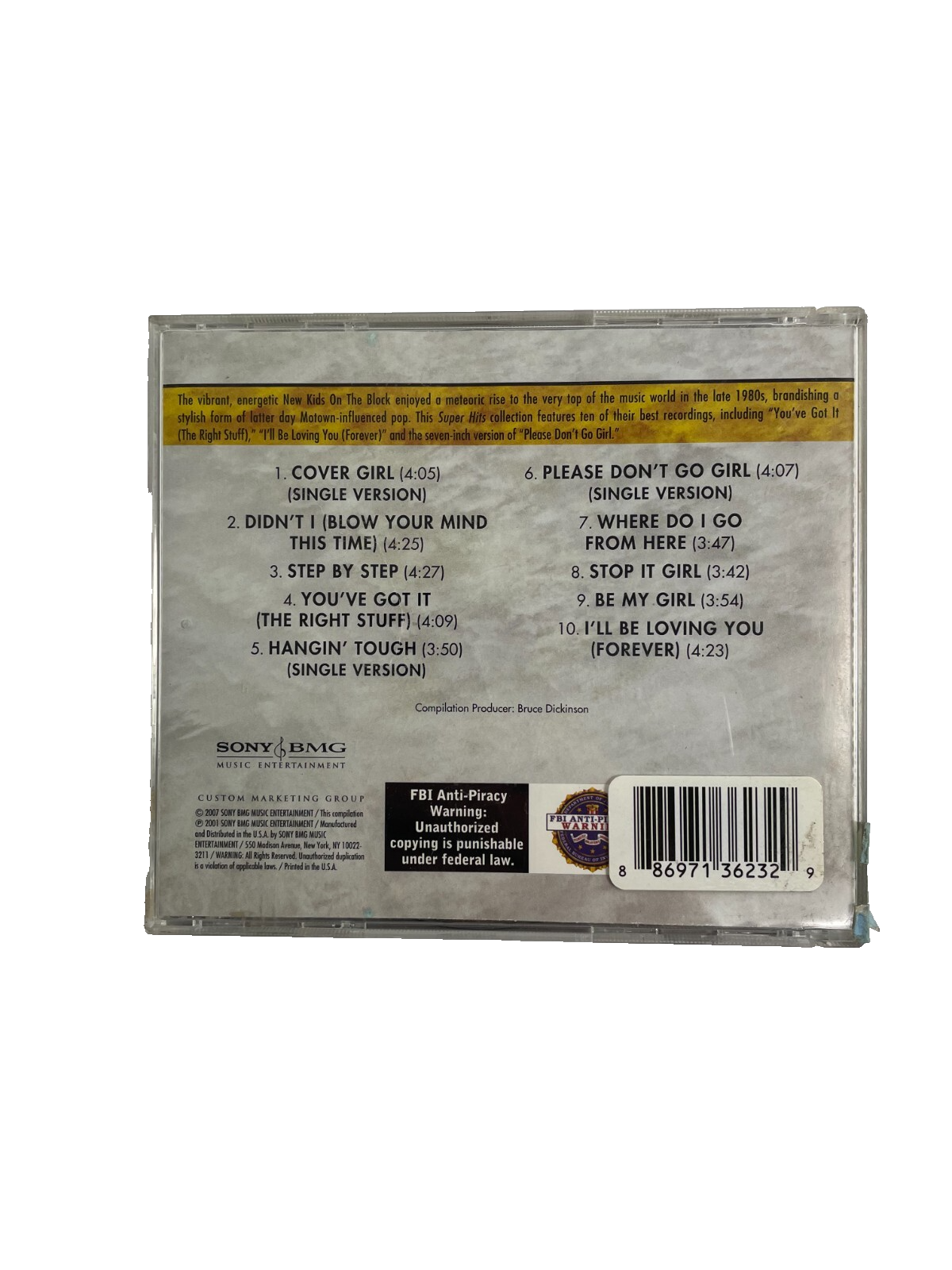 New Kids On The Block Super Hits Cover Girl Step By Step You've Got It CD#6