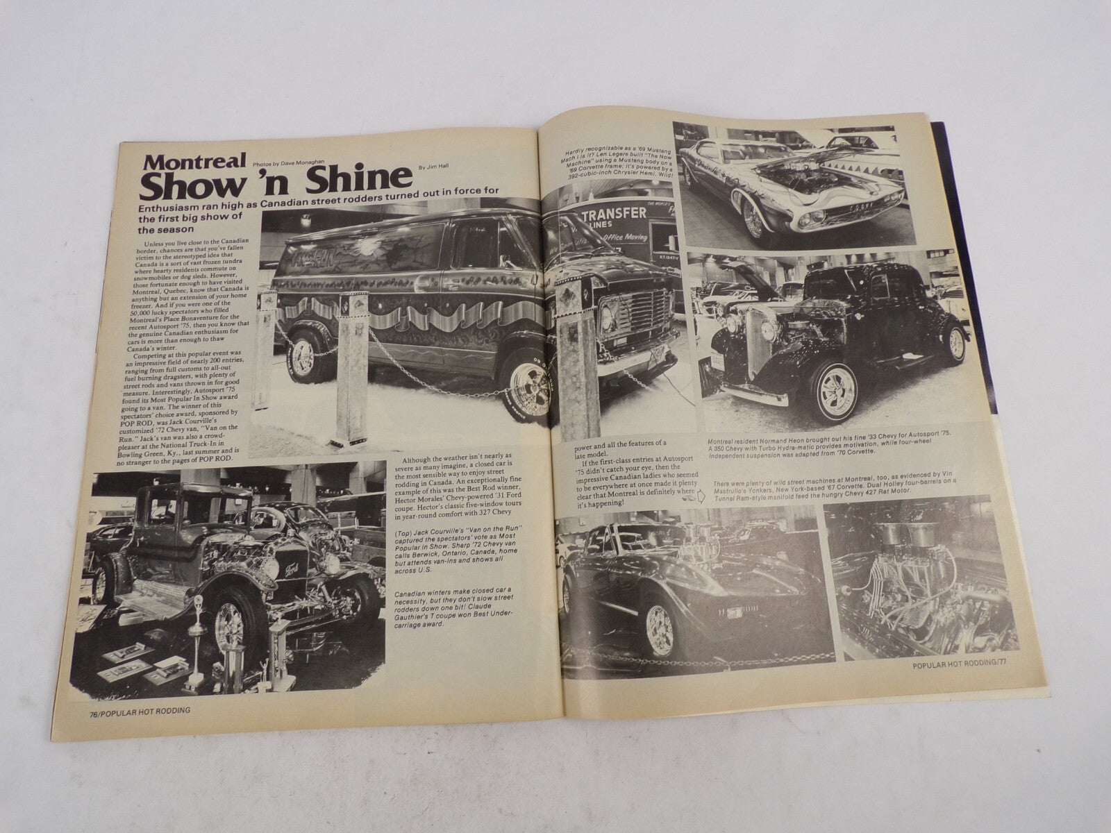 February 1976 Hot Rod Magazine Super Street Action Issue! How To Build ''Big''