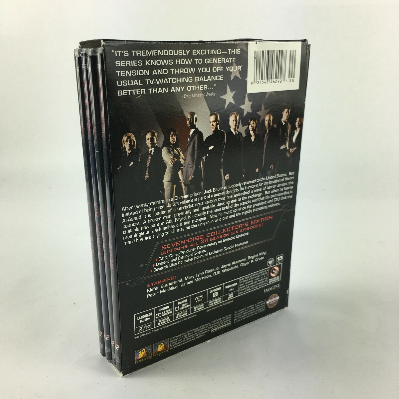 Kiefer Sutherland 24 Season Six Special Features 1-24 Episodes T1