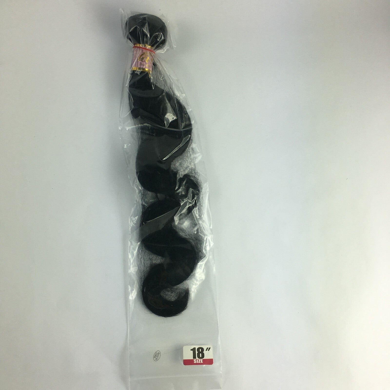 Brand New Brazilian Hair Body Wave Size 18" Natural Color Black A2