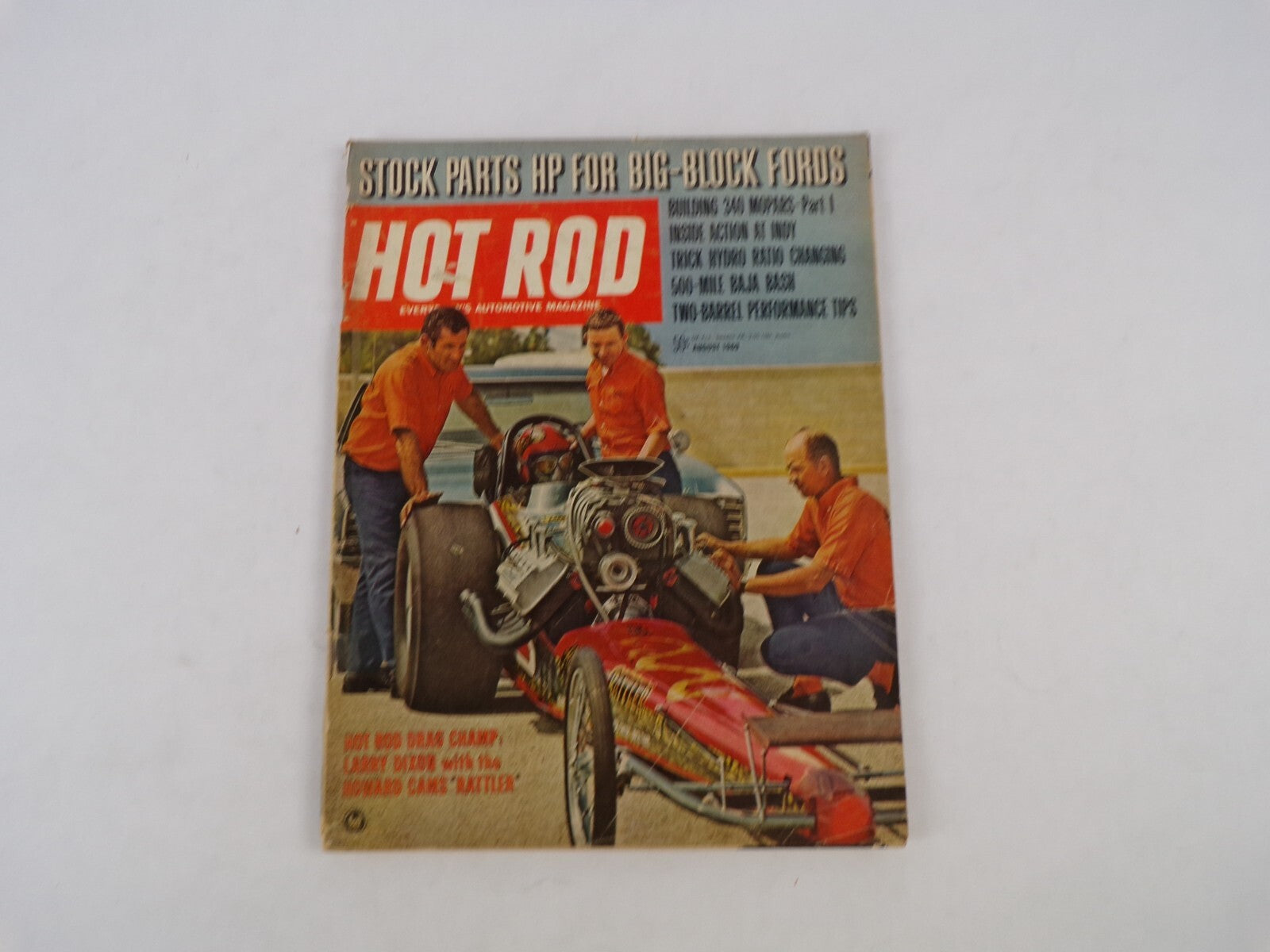 August 1969 Hot Rod Magazine Stock Parts HP For Big-Block Fords Building 360 Two