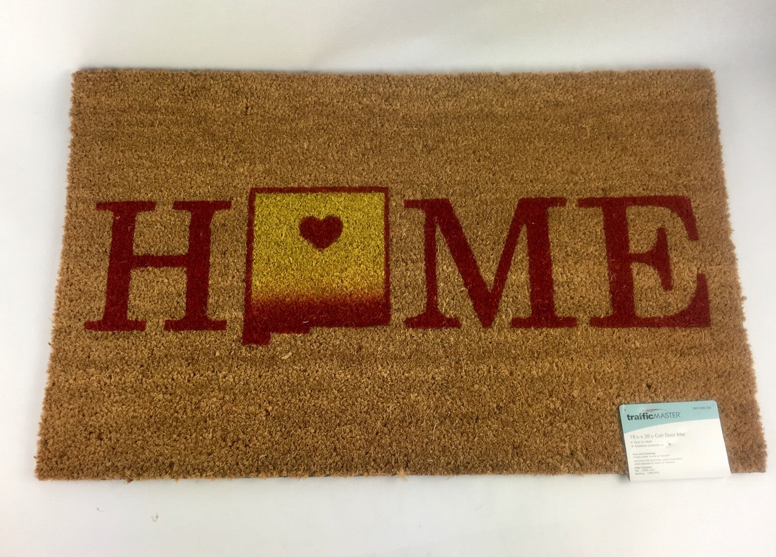 Trafficmaster Home Coir Doormat Door Mat with PVC Backing 18" x 30" New Mexico