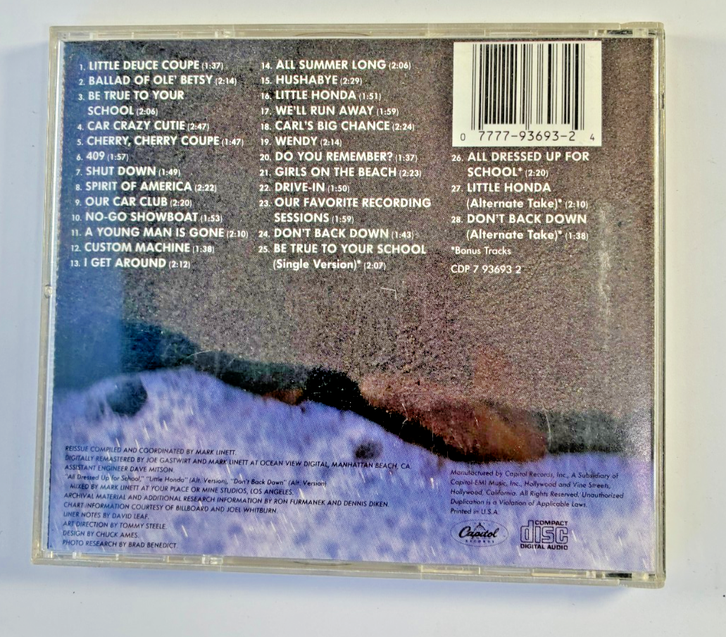 The Beach Boys - Little Deuce Coupe & All Summer Long CD Capitol 1990 2in1