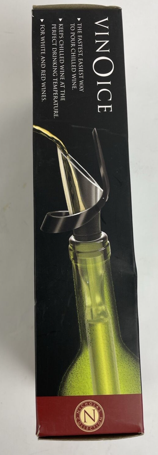 CORKPOPS VINOICE Vino Wine Pourer with Gravity Lid & Chiller Rod *Perfect Temp*