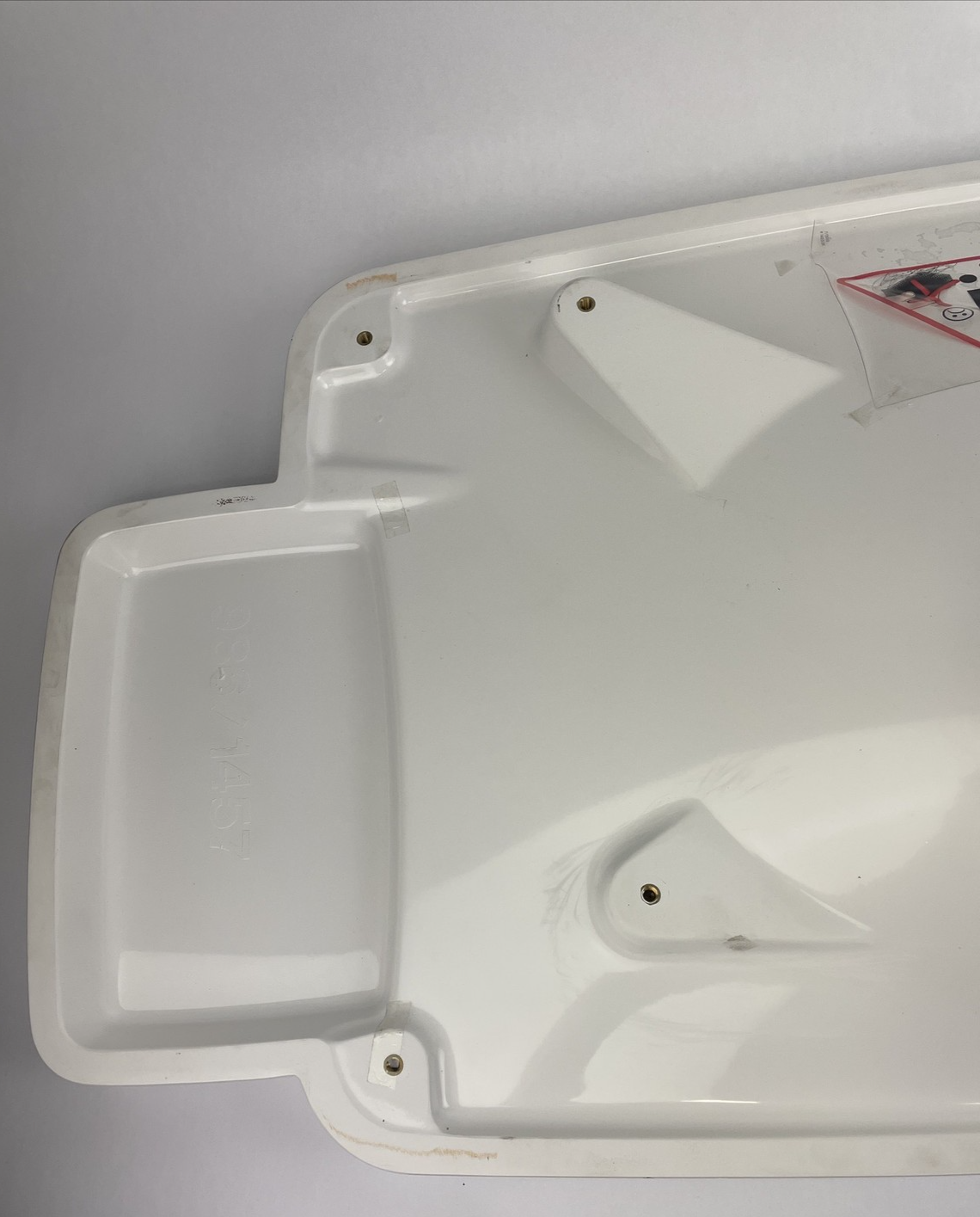 AXOR Bouroullec 19946000 designer white wash basin sink measuring 33-3/4 by 18 inches