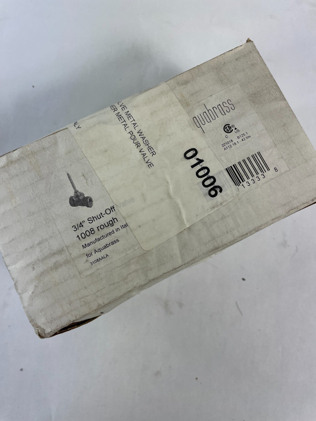 Aquabrass N1008 Totem 3/4 inch unfinished shut-off volume control valve
