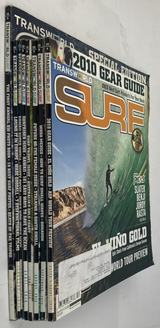 Transworld Surf Magazine Bundle 2010 8 x Total Magazines Of Awesomeness!! LOOK