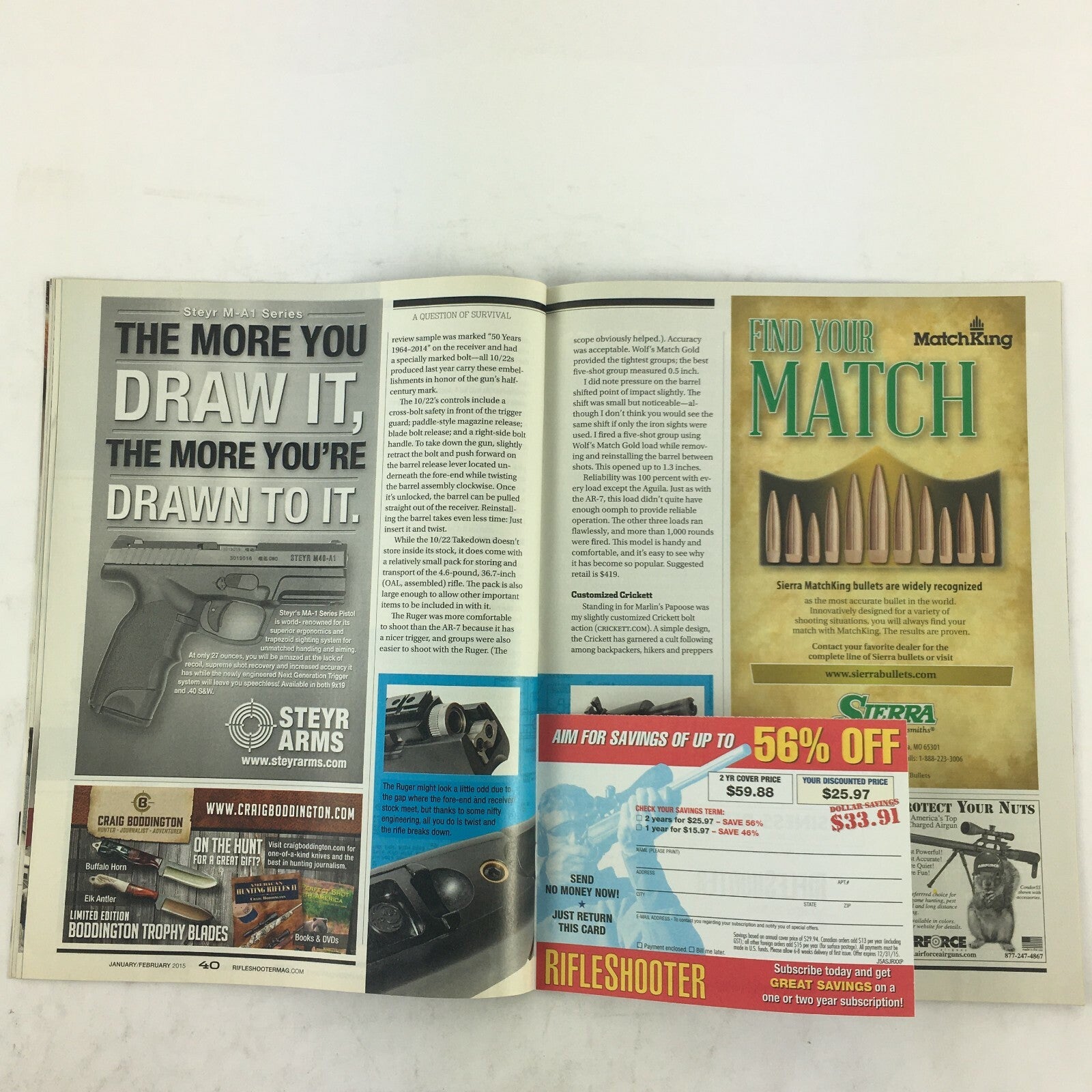 Jan 2015 Rifle Shooter Magazine Carbon Power Unsung Calibers 5 Great Cartridges