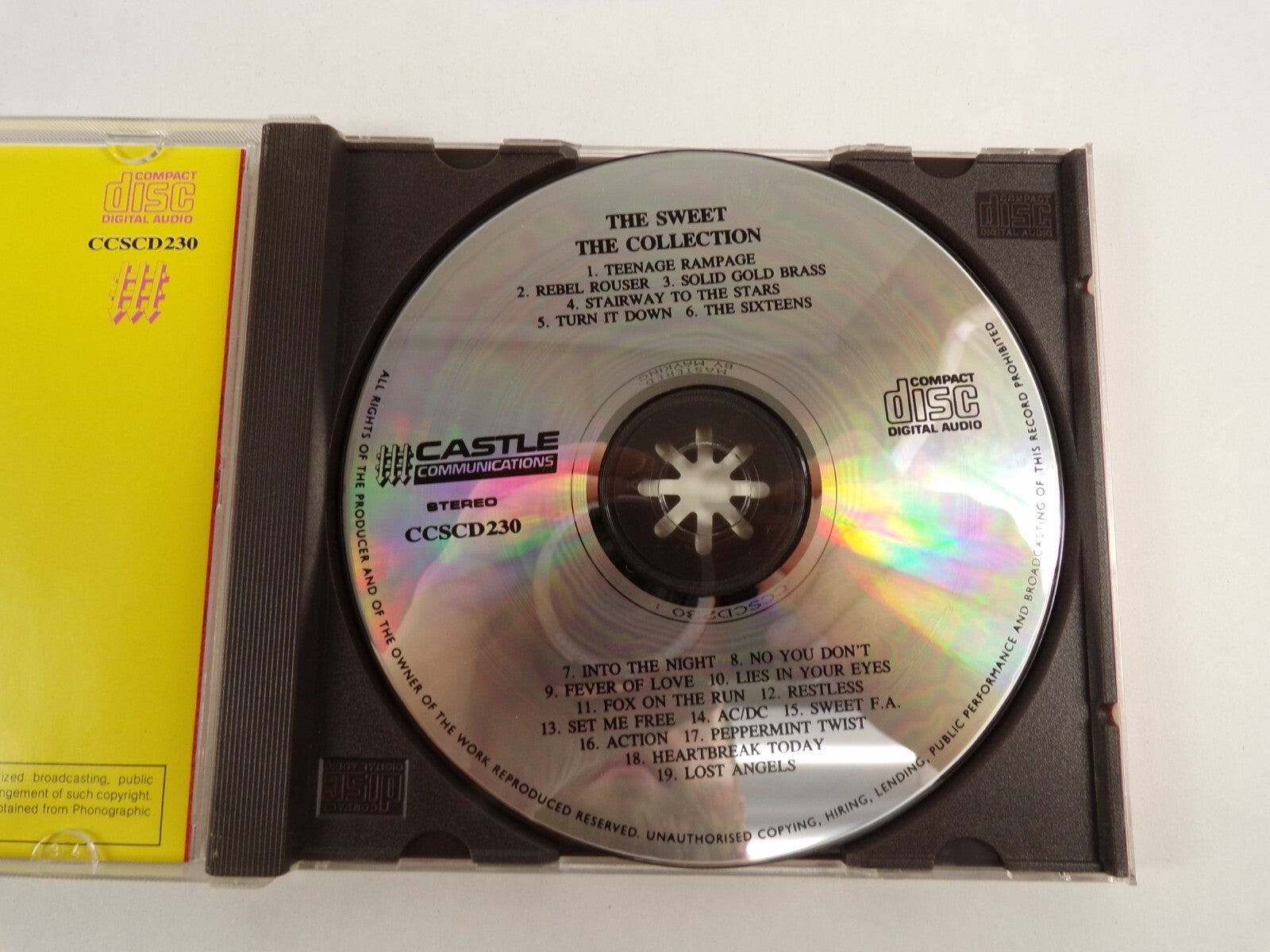 The Sweet Collection Teenage Rampage Rebel Rouser Restless Action CD#50