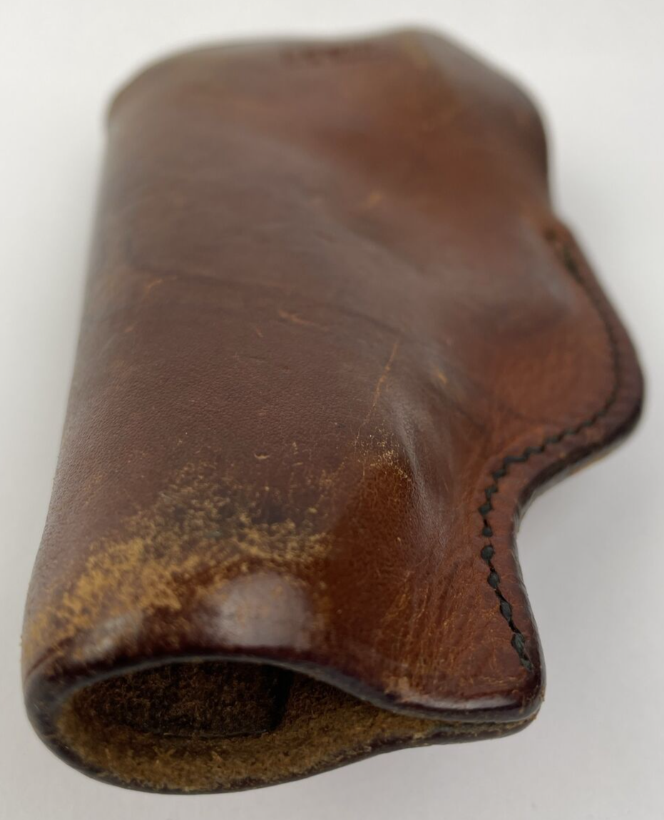 Vintage Leather Gun Holster, Lewis - L. A. Ca. San Gabriel Los Angeles 6" RARE