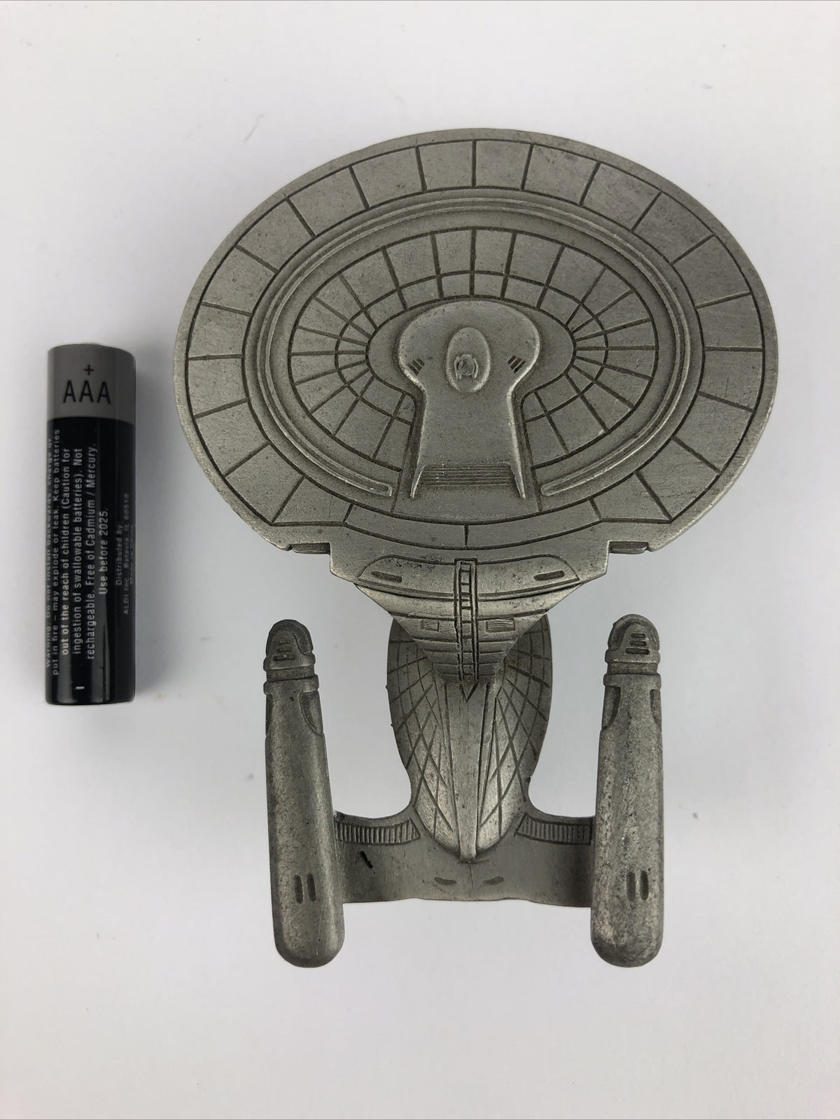 RARE 1991 Star Trek USS Enterprise NCC-1701-A Rawcliffe Pewter Model RF789 LOOK