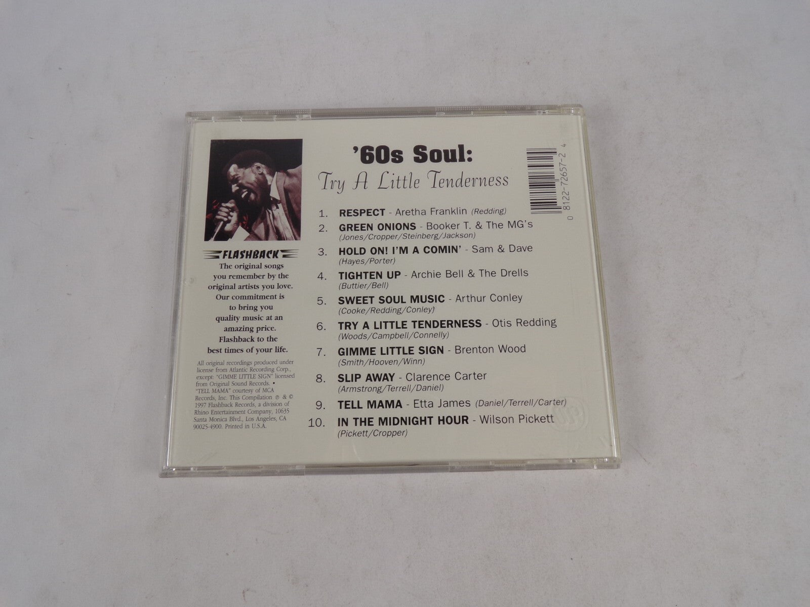 60's Soul Try A Little Tenderness Respect Green Onions Tighten Up Sweet CD#54
