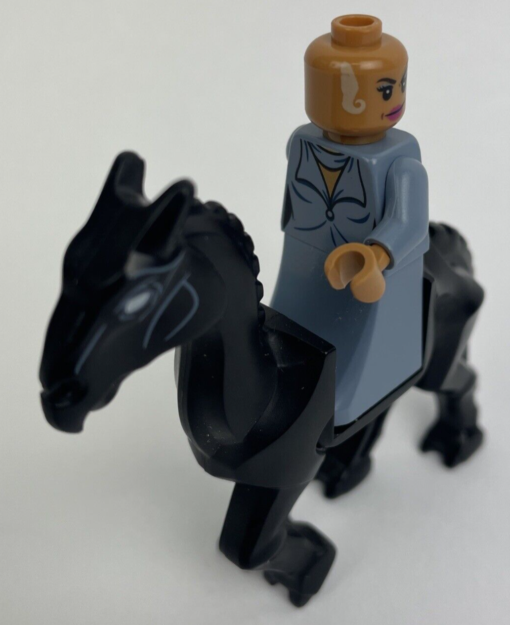 LEGO Minifigure Harry Potter Horse Skeletal Thestral Black Animal w Figure LOOK