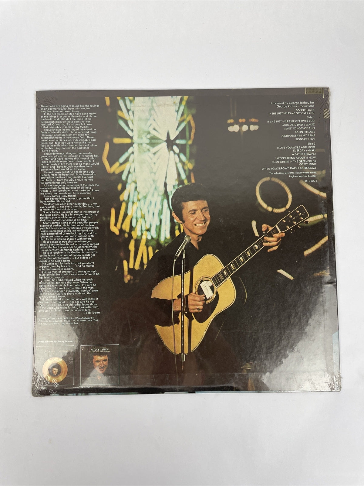 1973 New Sealed Sonny James If She Just Helps Me Get Over You 32291 LP33
