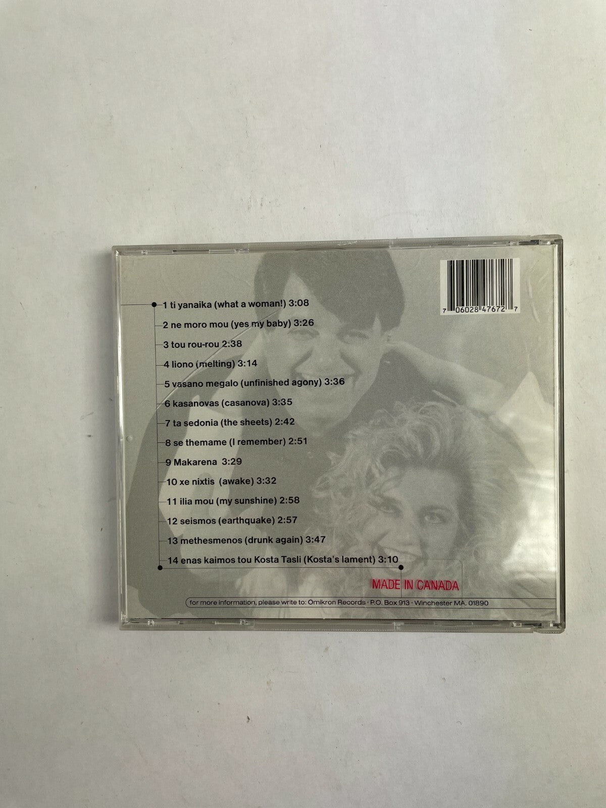 Kostas Taslis and Katerina ''se Themame'' Omikron CD Q2