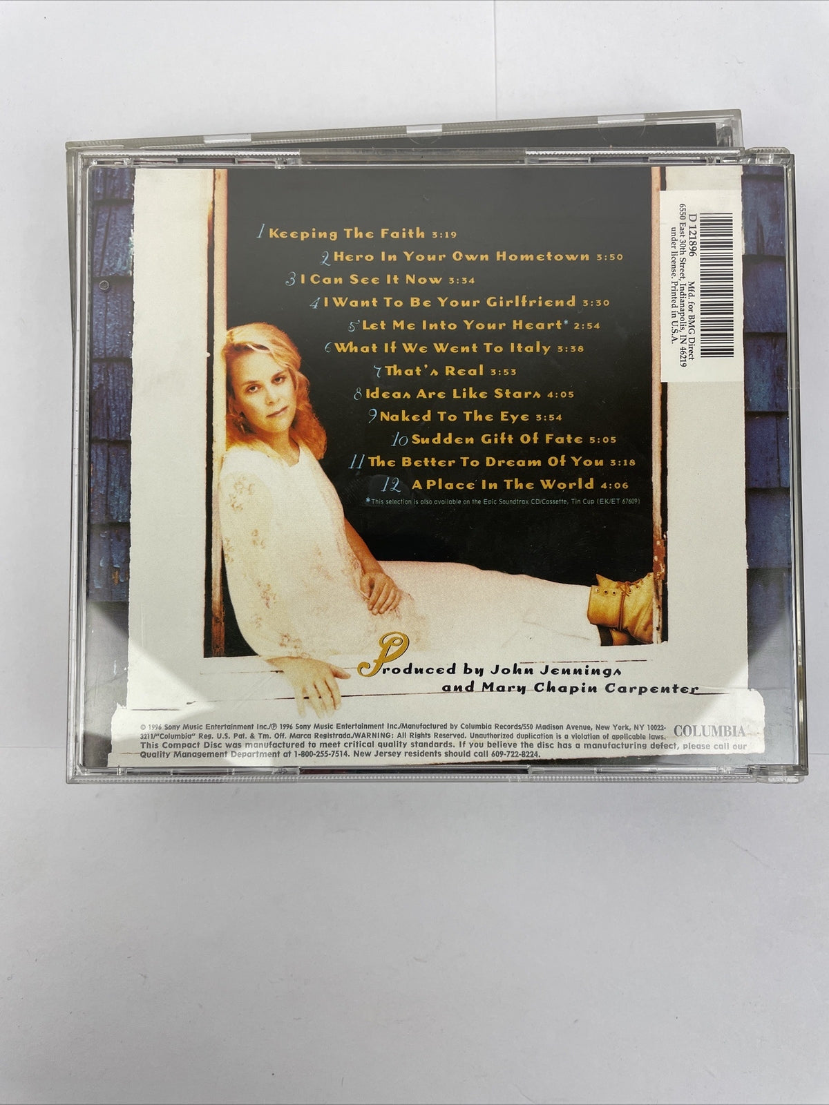 Lot of 3 x Mary Chapin Carpenter : Digital Audio CD - MINT DISCS - BC