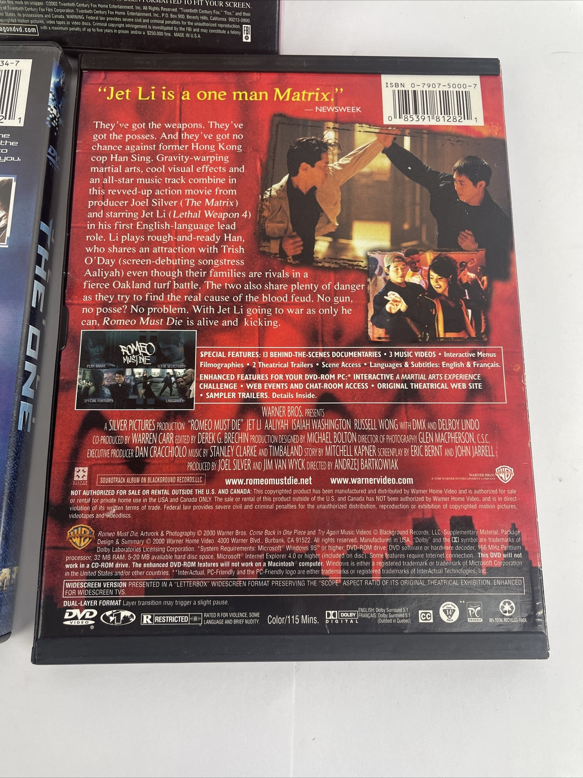 5 x Jet Li DVD Lot Contract Killer - THE ONE - Romeo Must Die - Unleaeshed -KOTD