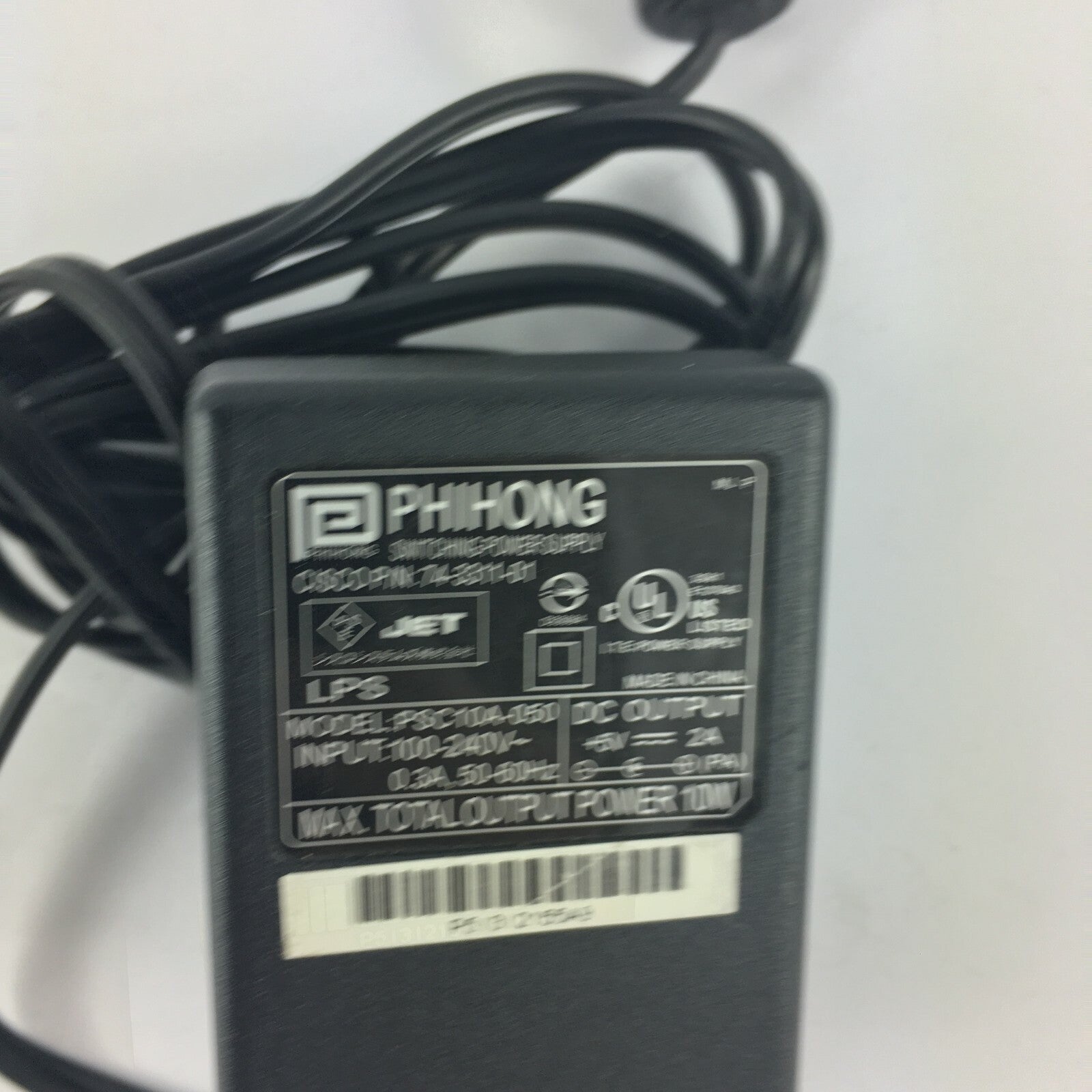 Genuine Phihong PSC10A-050 Output 5V 2A Power Supply Adapter A23