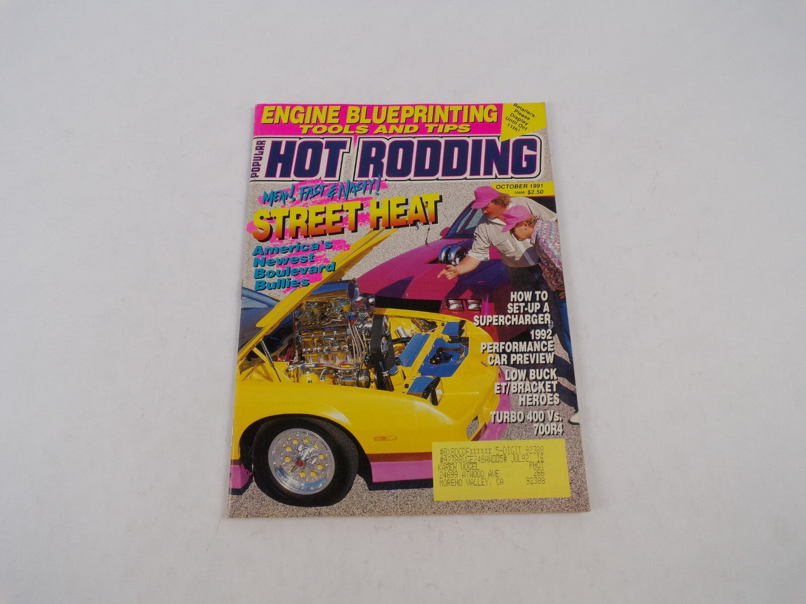 July 1992 Hot Rodding Magazine Street Heat America's Newest Boulevard Bullies