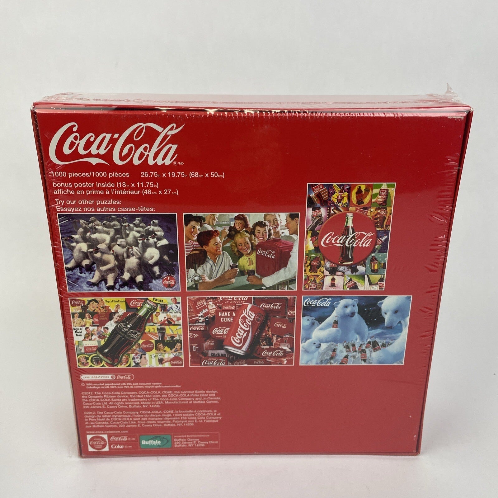 Coca-Cola Jigsaw Puzzle "Reach For Refreshment" 26.75 x 19.75" Coke 1000 pc EUC