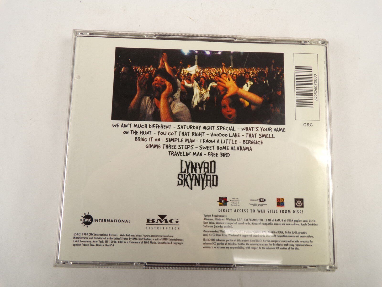 Lynyrd Skynyrd Lyve From Steel Towm We Ain't Much Different Saturday Night CD#53