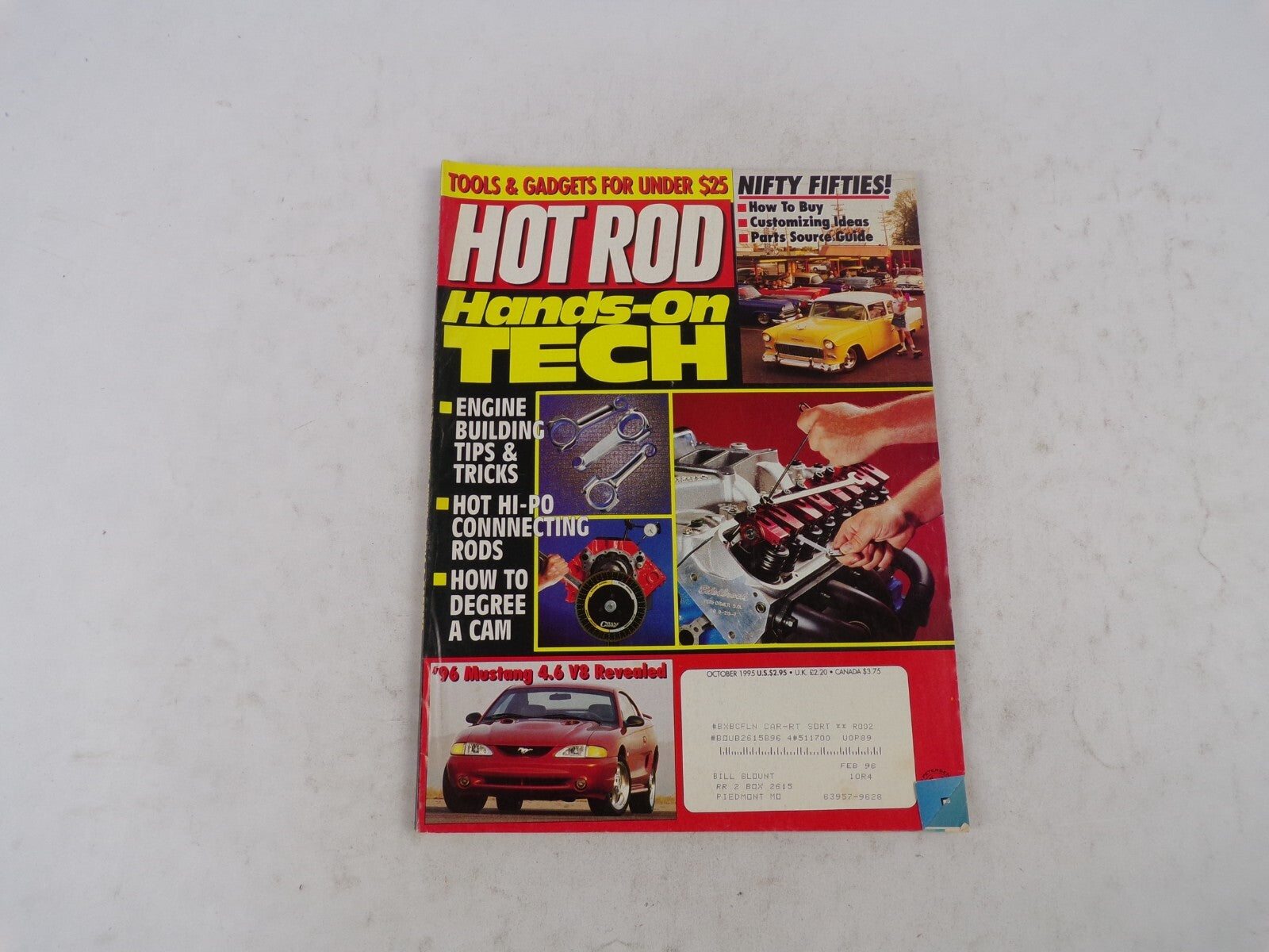 October 1995 Hot Rod Hands-On Tech Engine Building Tips&Tricks Hot Hi-Po Connect