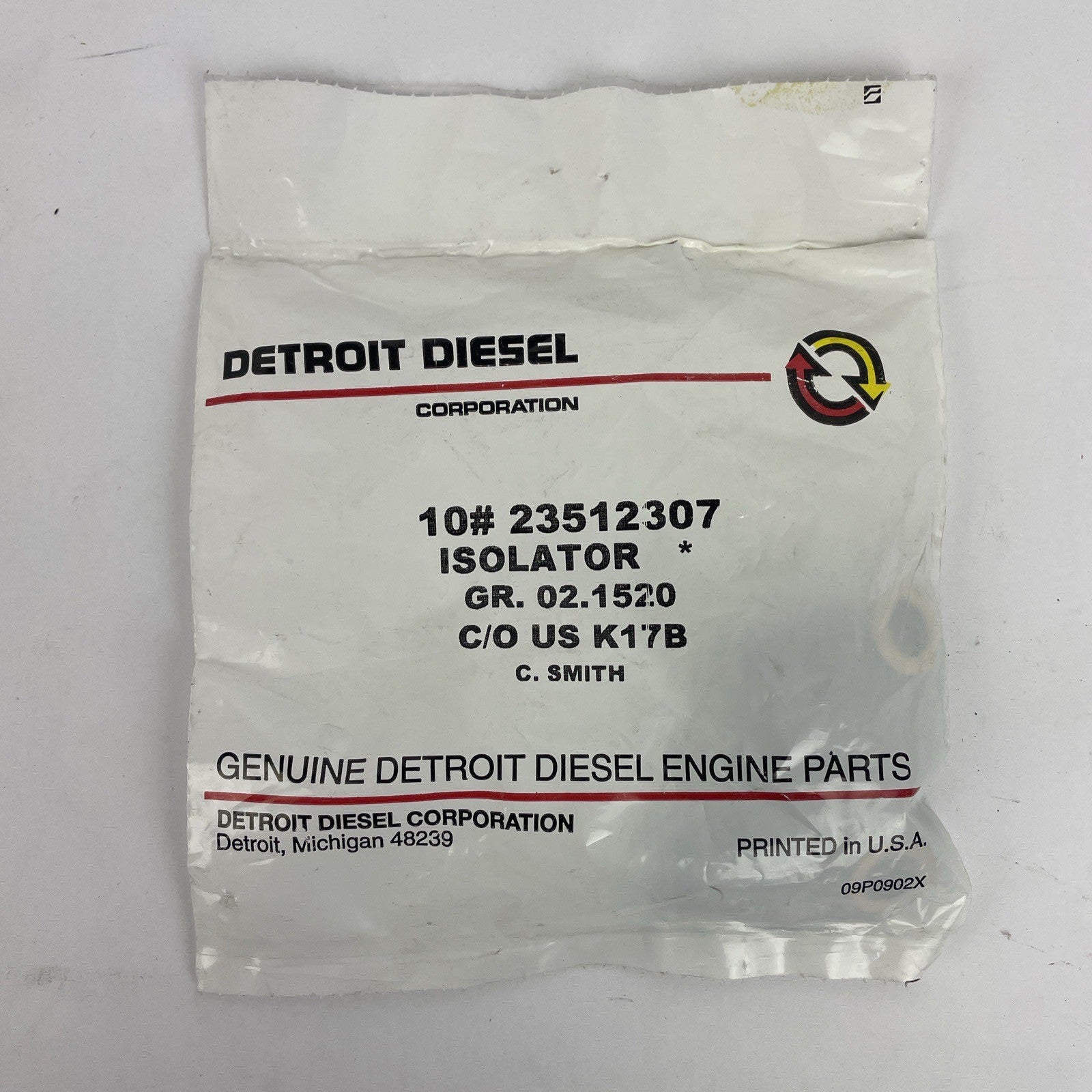 OEM Detroit Diesel Corporation S60 Isolator ECM Mounting set of 10 ( 23512307 )