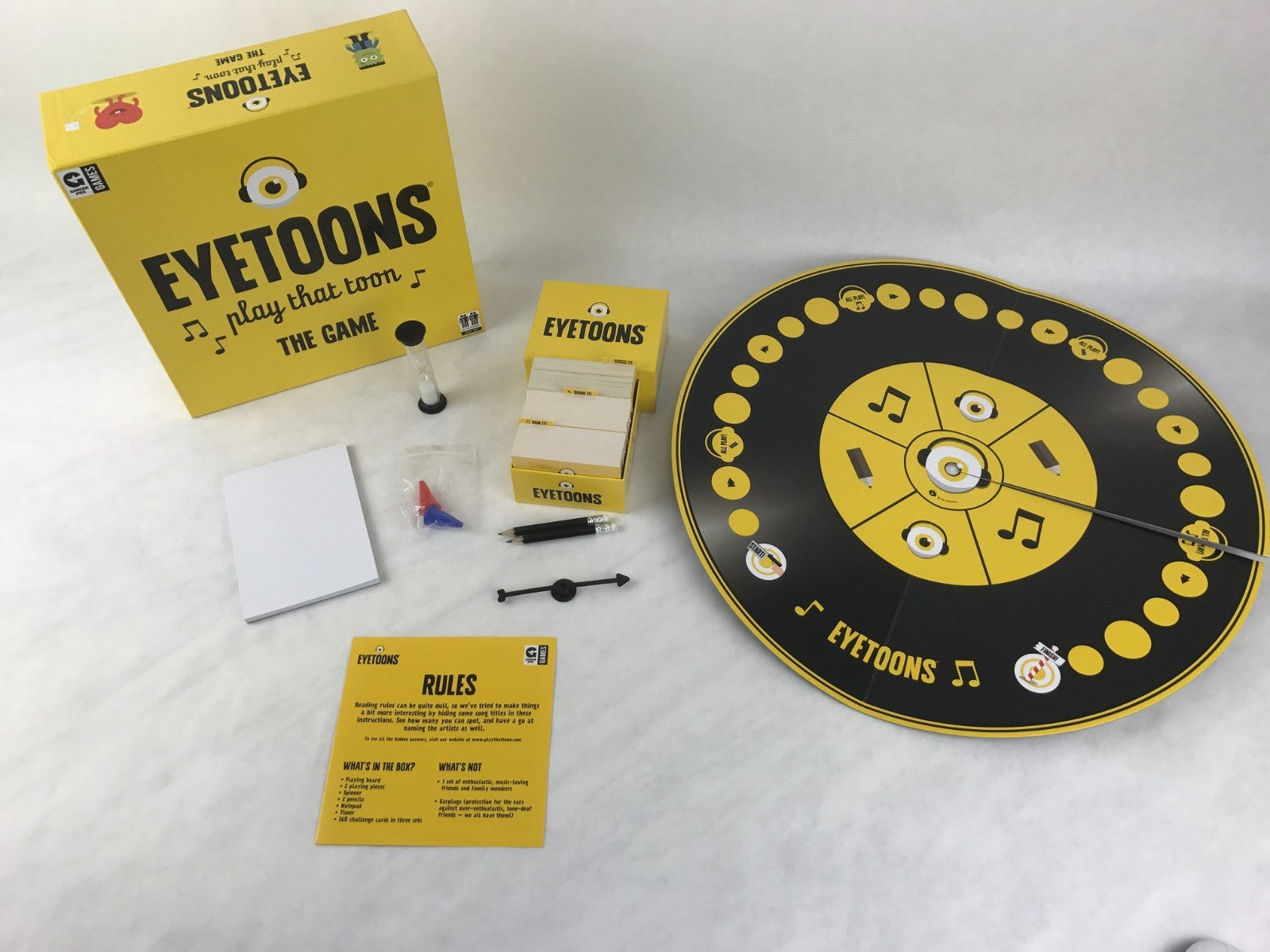 Eyetoons Board Game Music Knowledge Challenge After Dinner Family Party Game