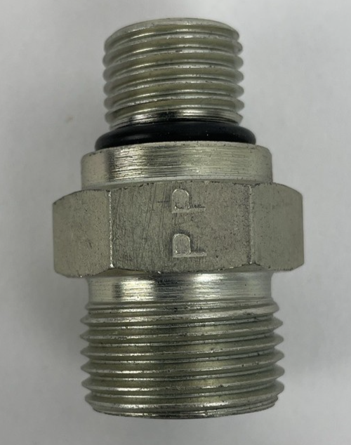 1 x OEM PARKER 3/4" Male to 1/2" Male O-Ring Face Seal (ORFS) Hydraulic Fitting