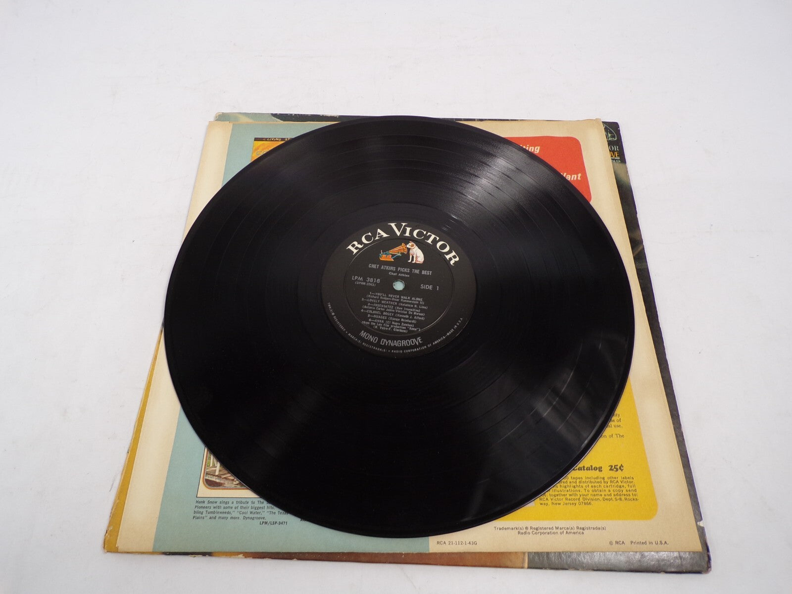 ChetAtkinsPicks The Best Bob Ferguson Nasheville Sound Dynagroove Vinyl Record