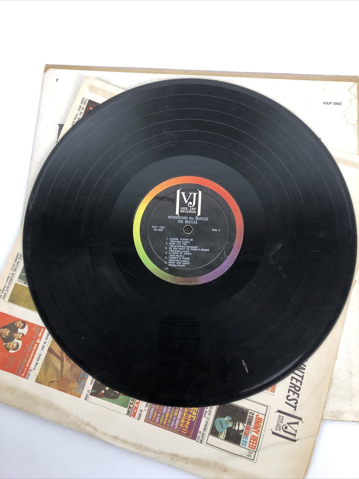 RARE AUTHENTIC 1964 VEE JAY Records Mono INTRODUCING THE BEATLES lp album