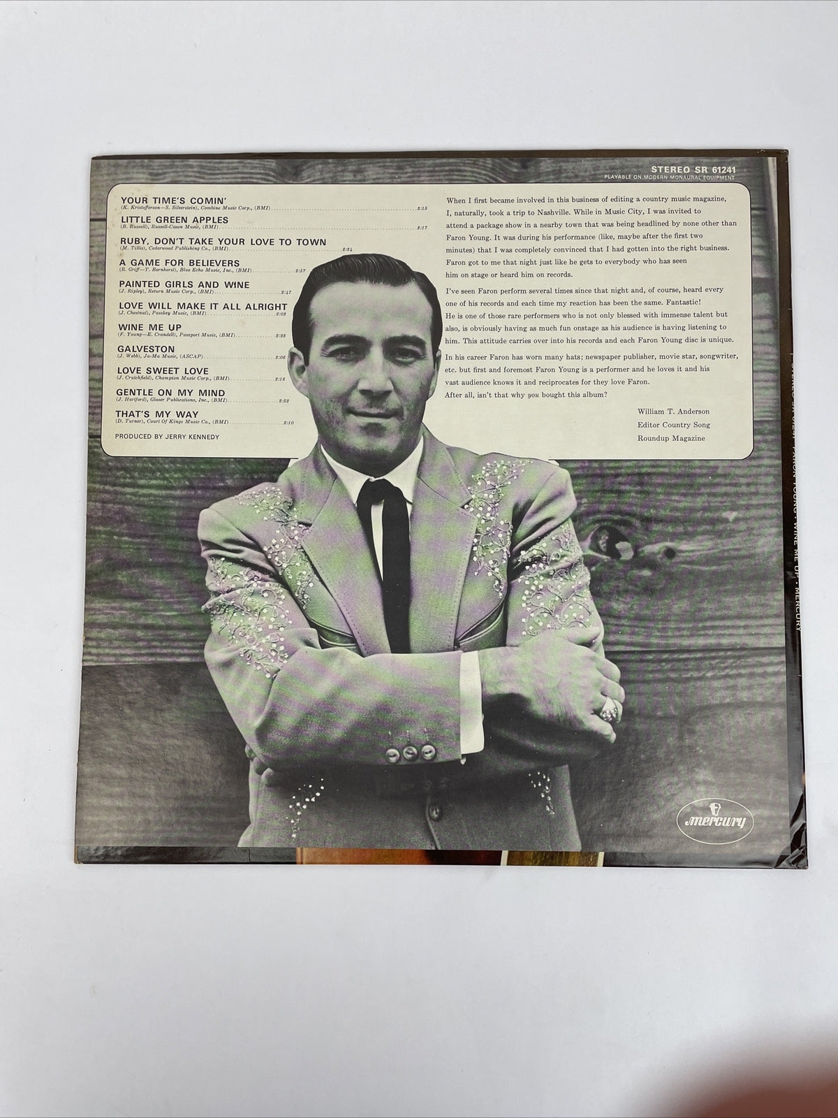 FARRON YOUNG WINE ME UP RARE FACTORY SEALED! MERCURY RECORDS VINYL LP 110-22W