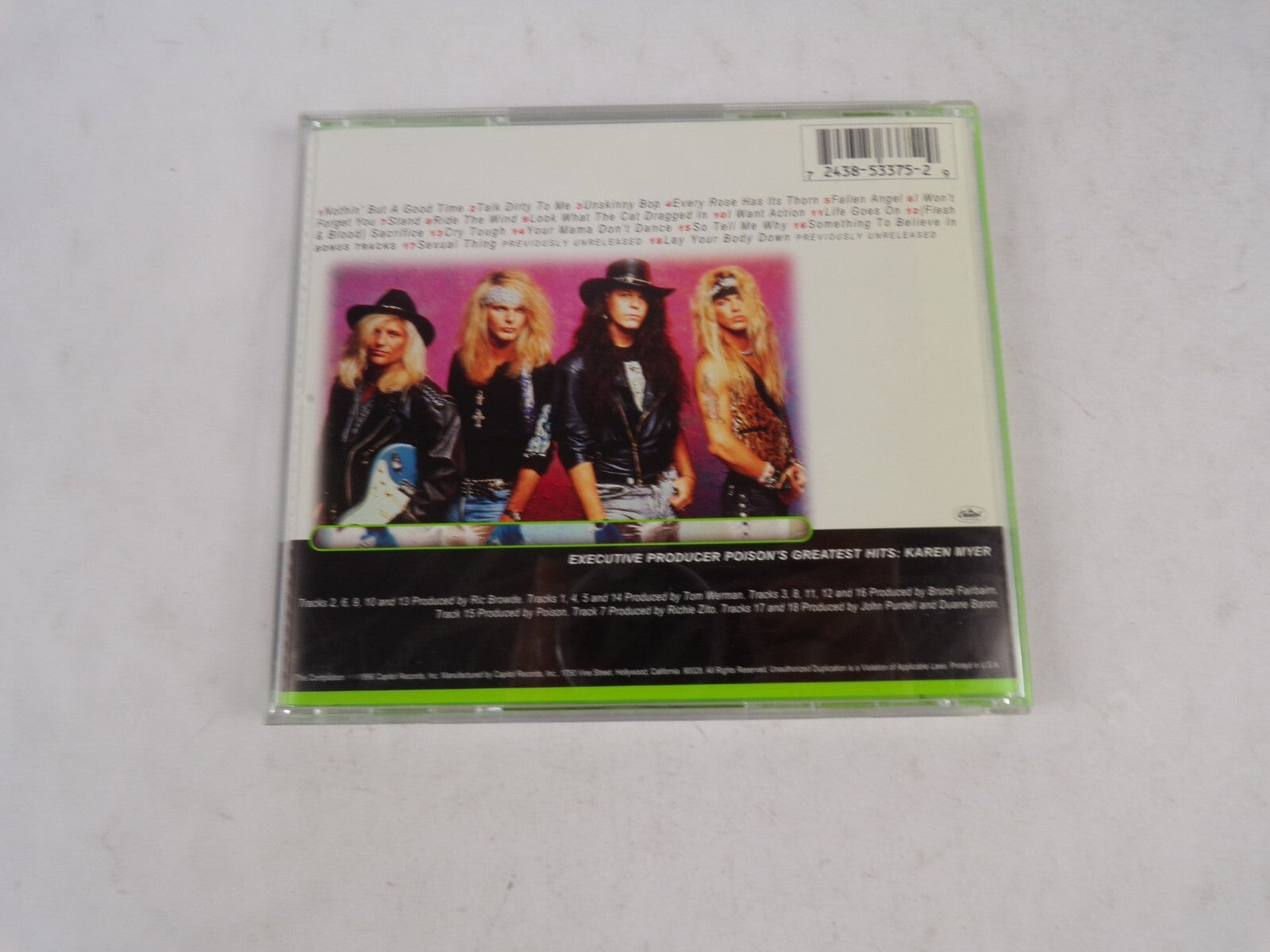 Poisons Greatest Hits Lay Your Body Down Every Rose Has Its Thorn CD#55