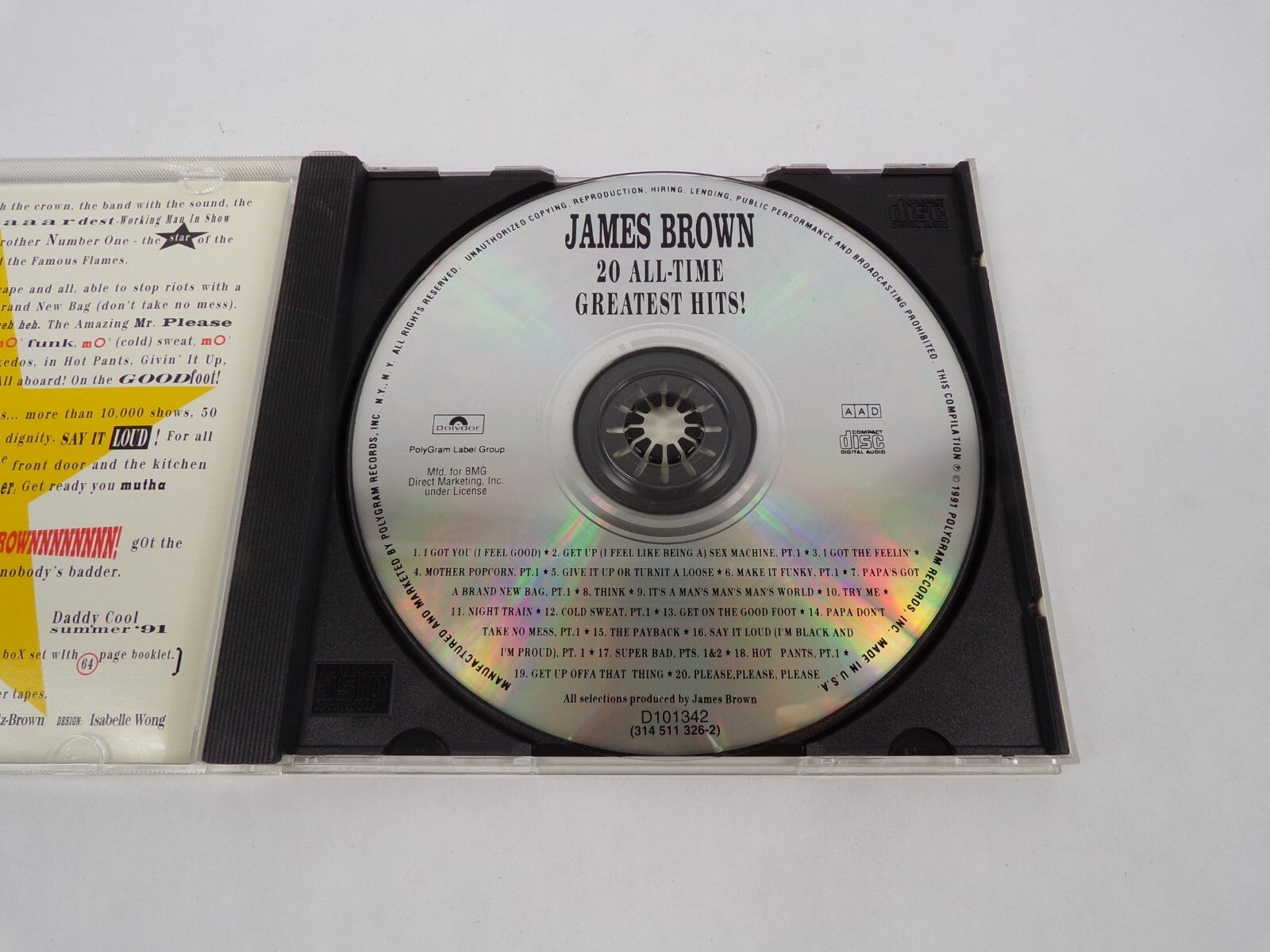 James Brown I Got You Get Up I Got The Feelin' Mother Popcorn, PT.1 Give ItCD#63