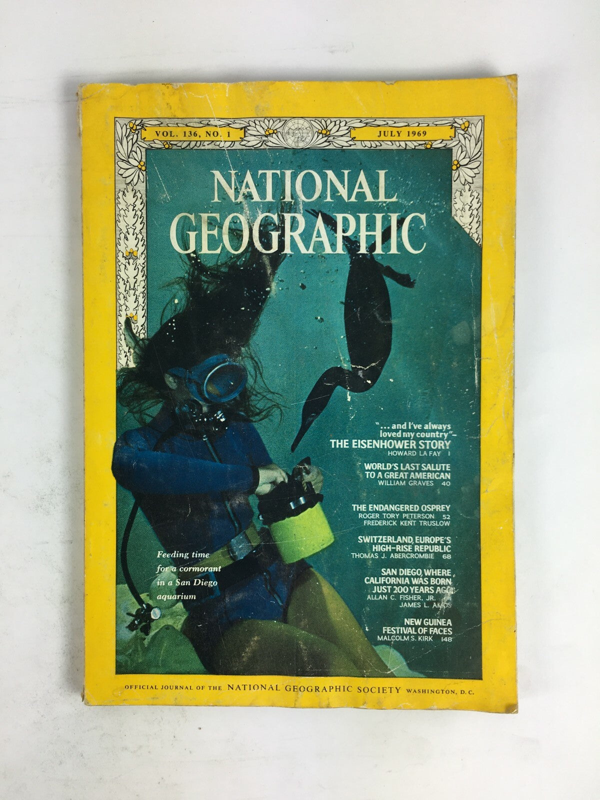 July 1969 National Geographic Magazine The Eisenhower Story Thomas J.Abercrombie