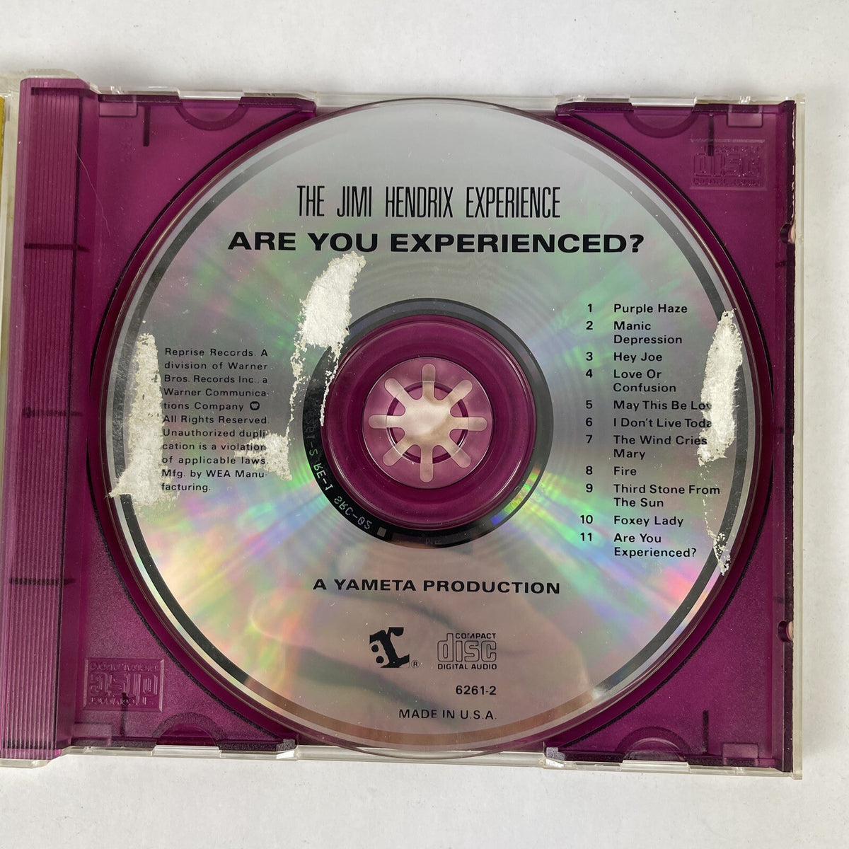 The Jimi Hendrix Experience – Are You Experienced? CD (1986) #23