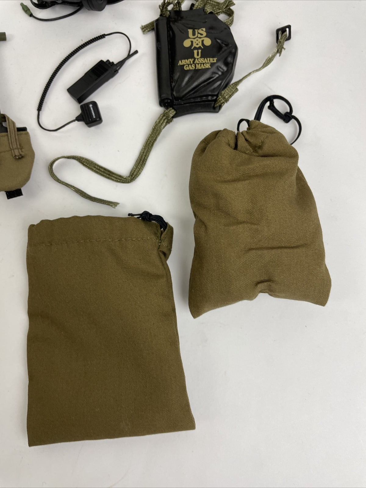 Lot Of GI JOE RIFLE Dog Shovel Gas Mask++ - FOR 12" ACTION FIGURE 1/6 SCALE 1:6