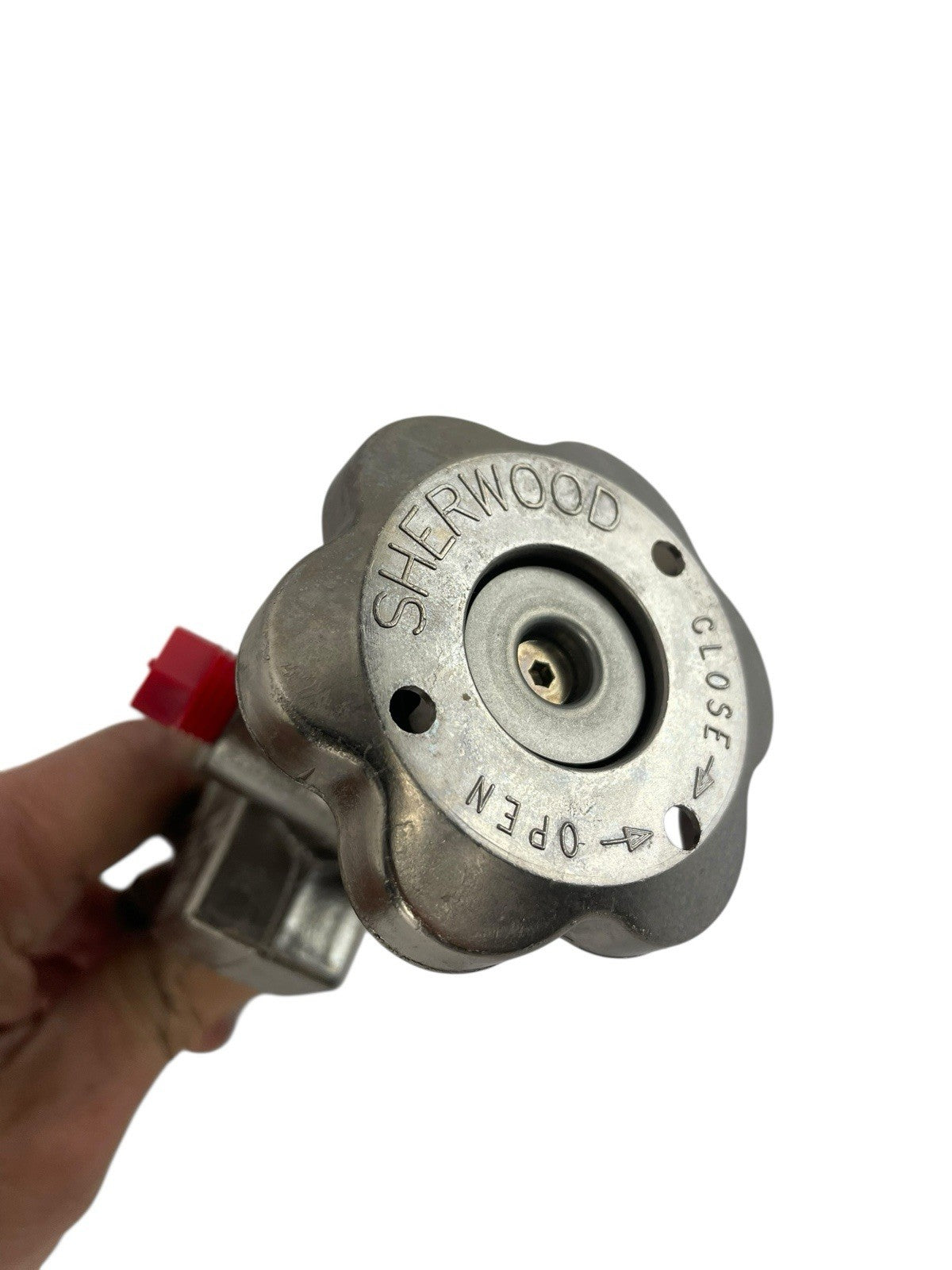 Sherwood Dual Fuel Valve Horizontal 1/4-18 NPT 1-1/8 FusePlug 3600 PSI Plated