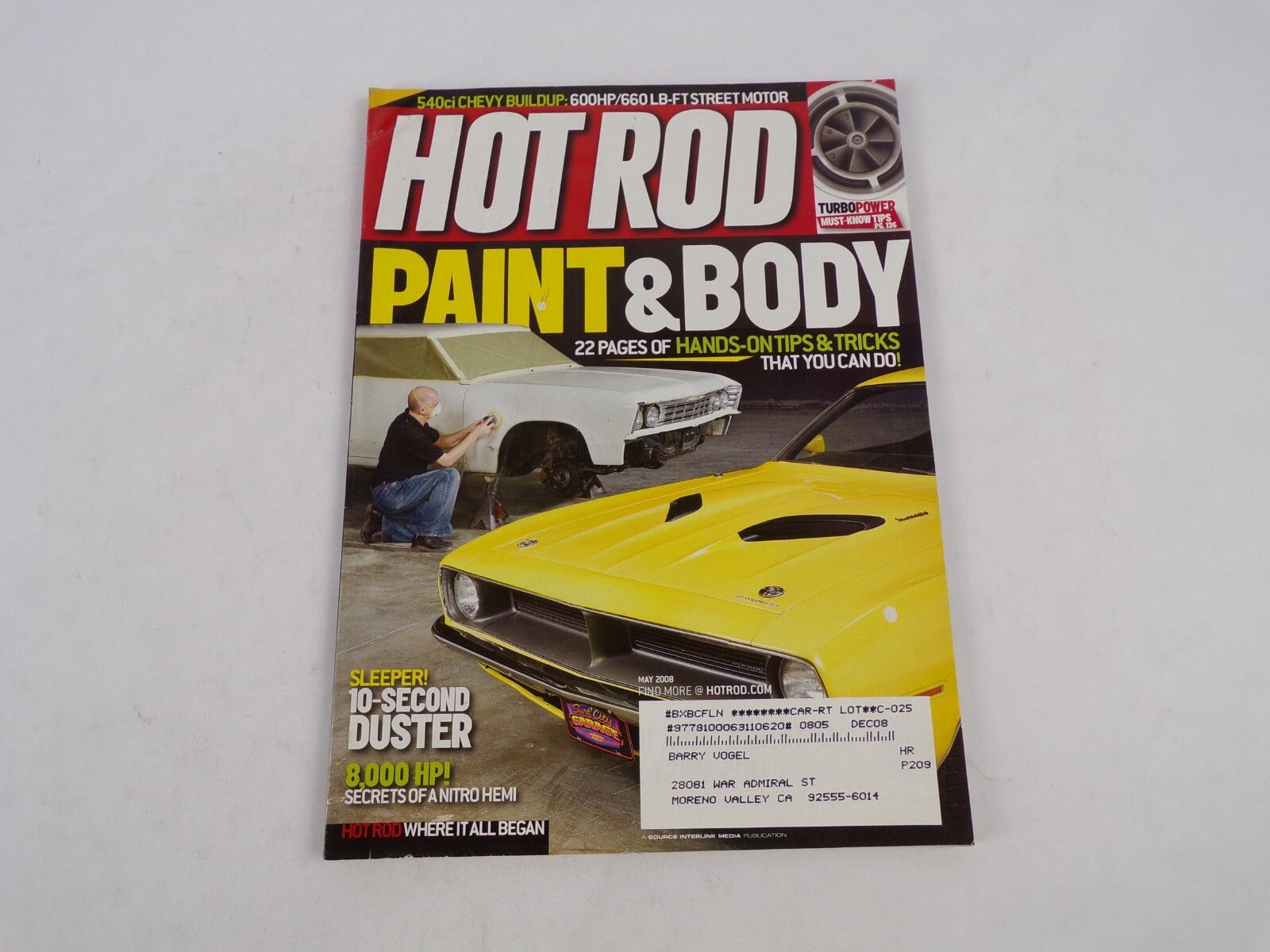 May 2008 Hot Rod Magazine Paint & Body 22 Pages Of Hands-On Tips & Tricks That
