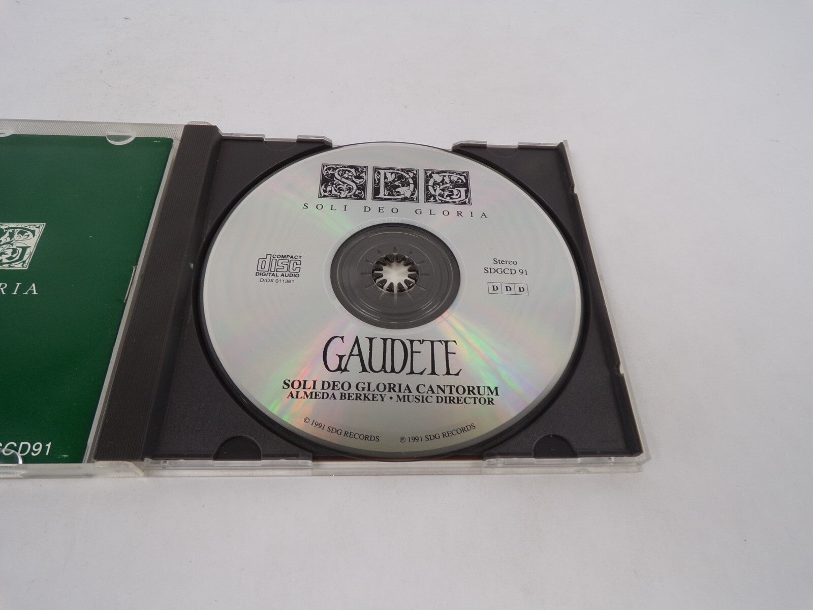 The Natural State Of Man Is Gaudete Soli Deo Gloria Cantorum Almeda Berkey CD#70