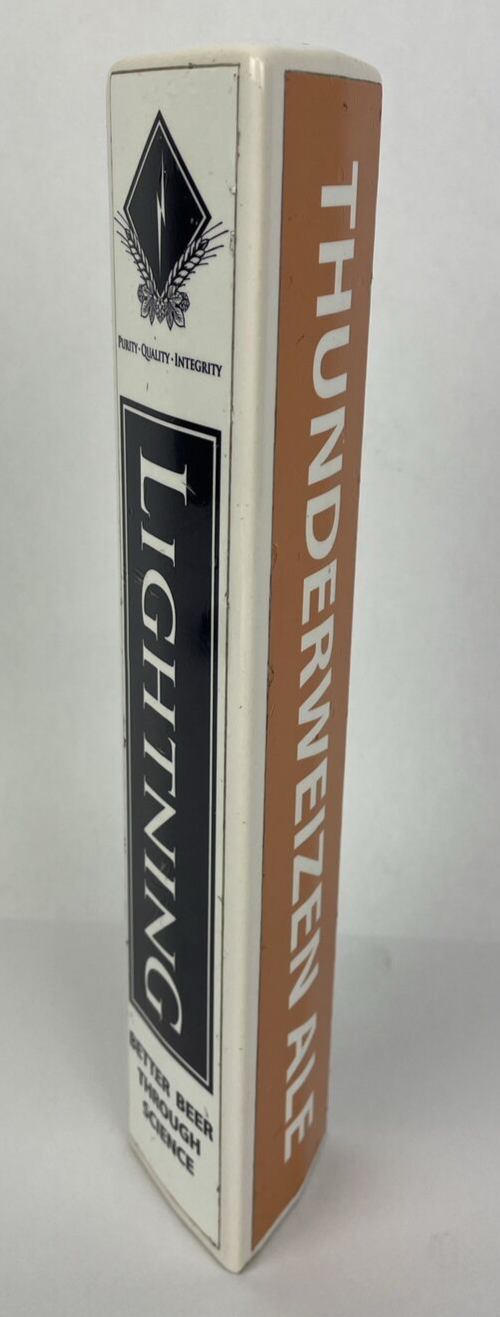 Beer Tap Handle Lightning Thunderweizen Ale Beer Tap Handle Man Cave Ceramic