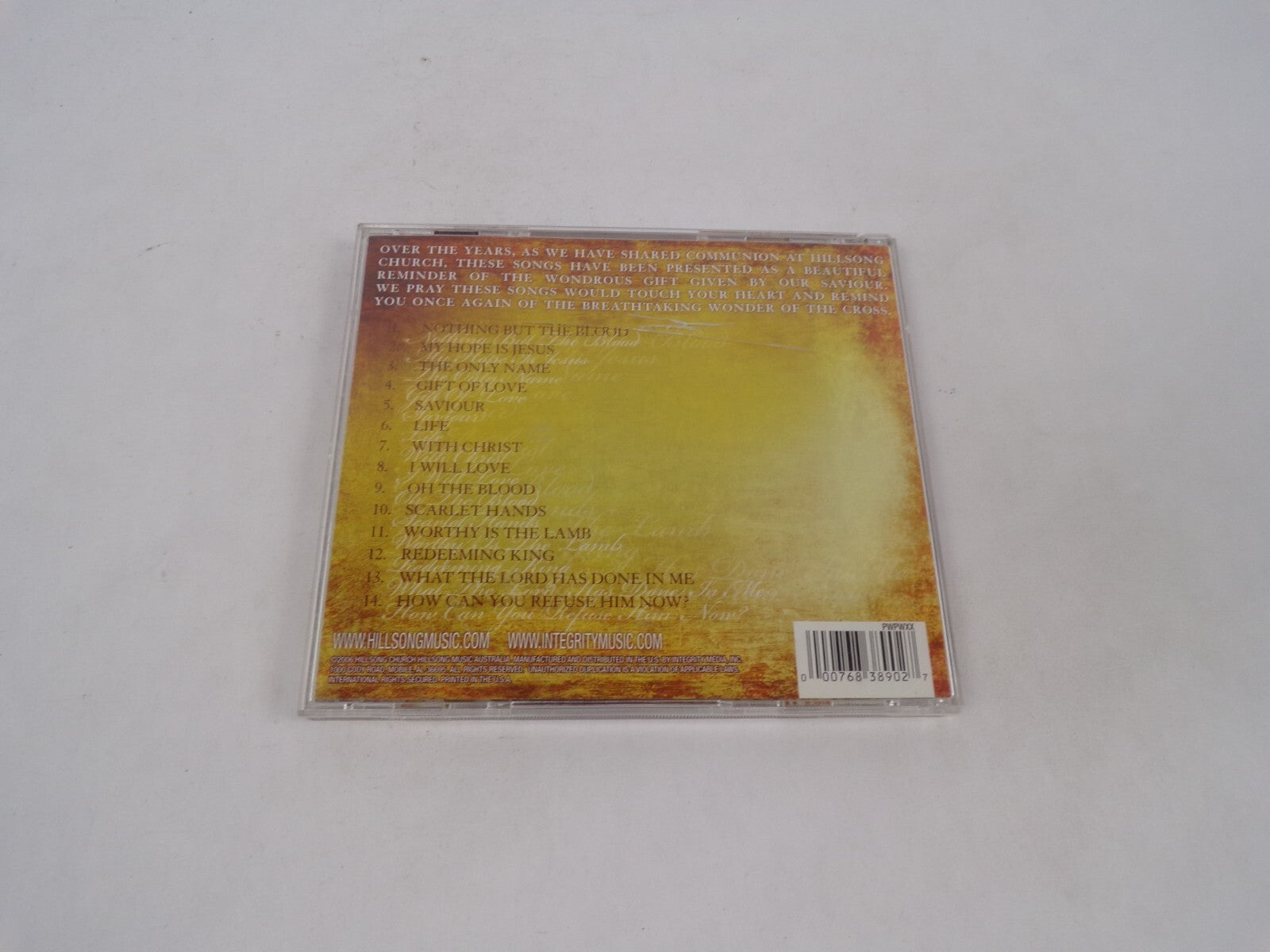Hillsong Songs For Communion 14 Songs Of Intimate Worship Nothing But The CD#71