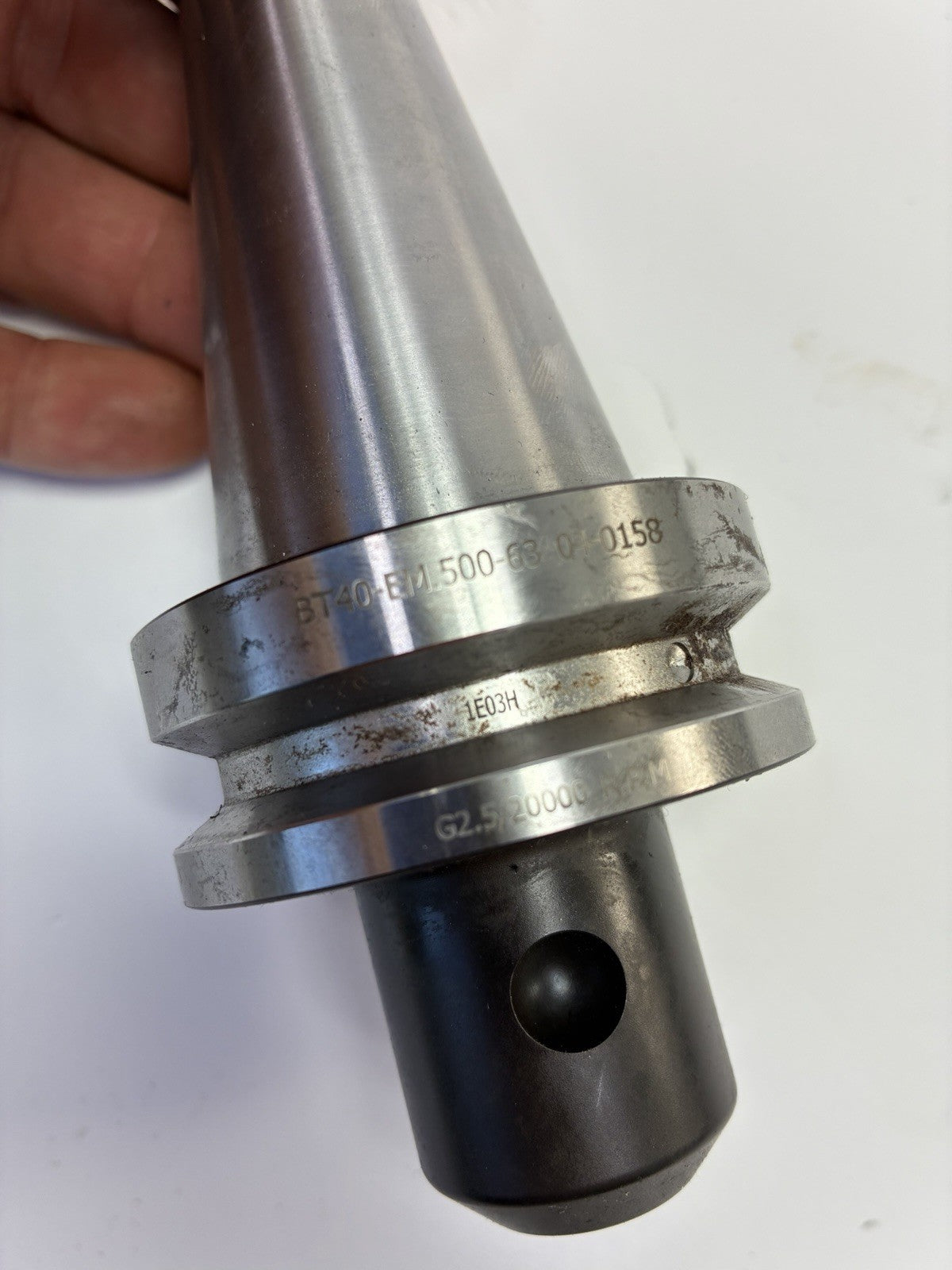 Haas BT40-EM.500-63 1/2" End Mill Holder 63mm Gage 04-0158 G2.5 20K RPM