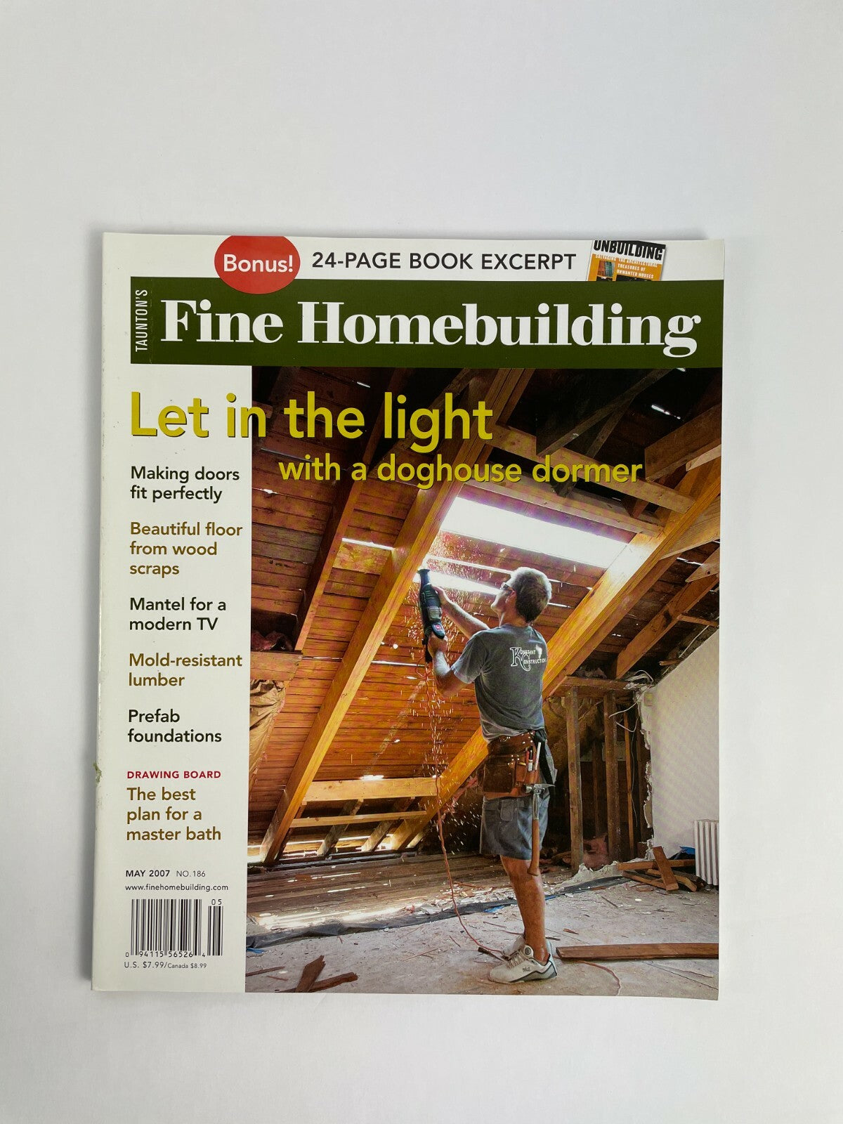 May 2007 Fine Homebuilding Magazine Let Inthe Light Doghouse Dormer Beautiful #B