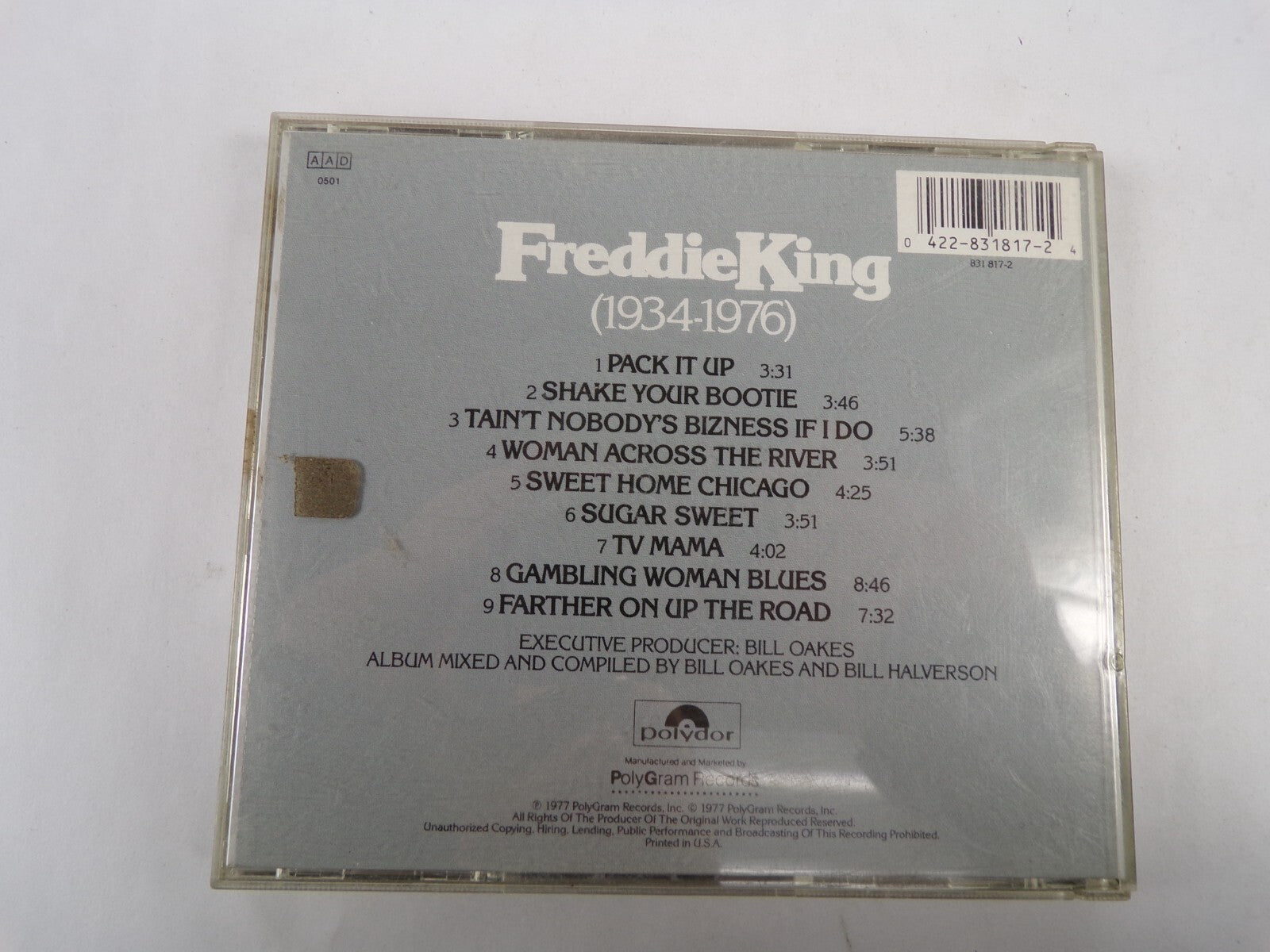 Freddie King 1934-1976 Pack It Up Shake Your Bootie Tv Mama SugarSweet CD#59