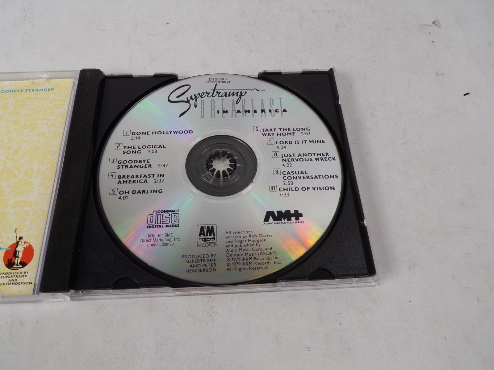 Supertramp Breakfast In America Gone Hollywood The Logical Song Goodbye CD#62