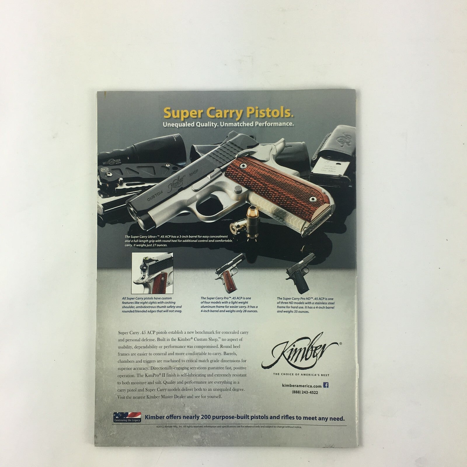 October 2012 Guns Magazine Nighthawk Custom 10mm Taurus Ply .22 LR & .25 ACP