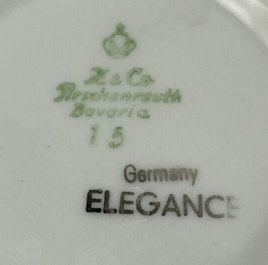 Lot 16 x Mitterteich Z & Co. Bavaria Silver Lark Bowls Plates Tea Cup Elegance